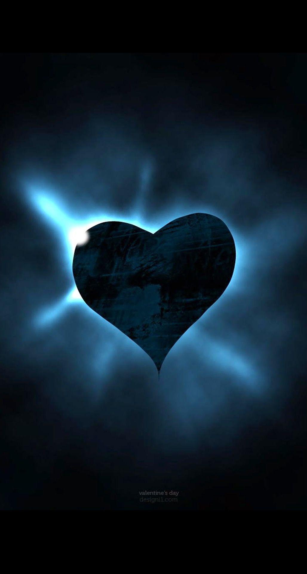 1028x1920 Dark Dark Background Black Heart Wallpaper
