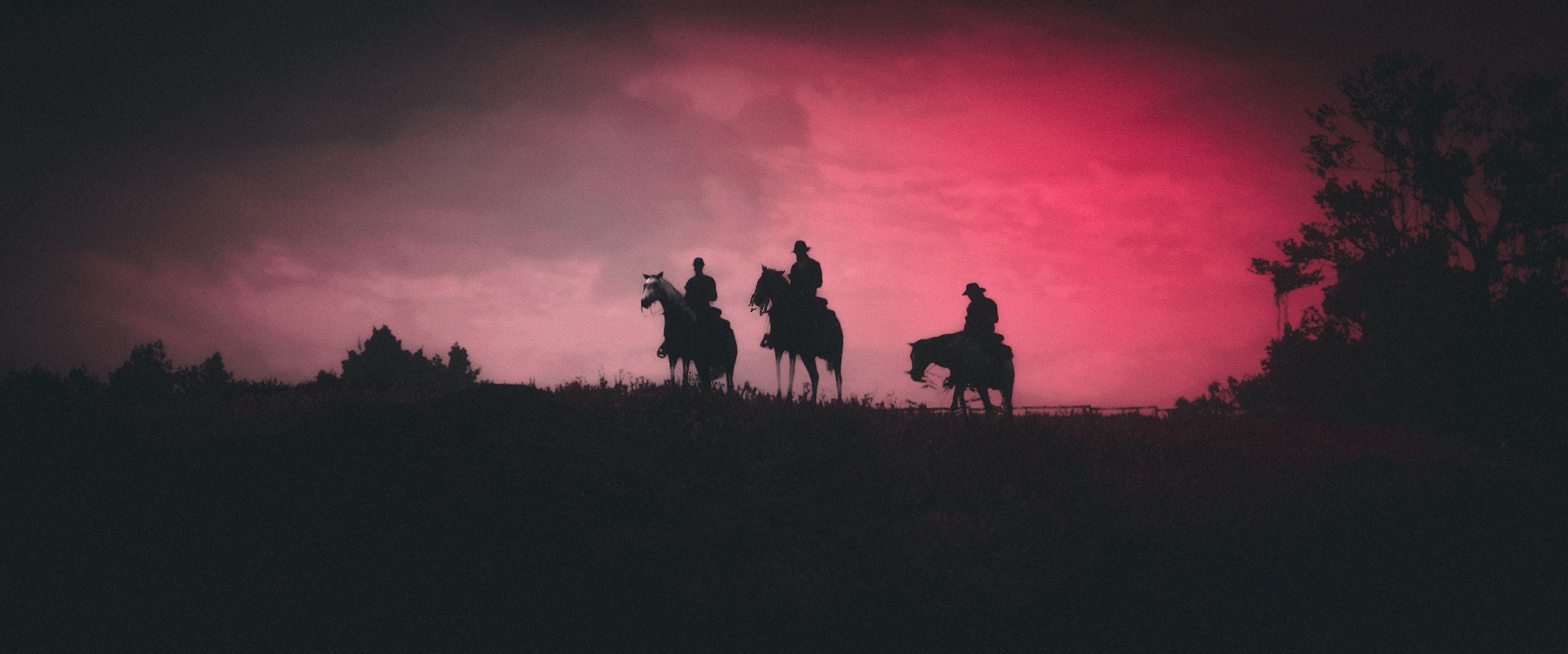 3840x1601 Phone Wallpaper Red Dead Redemption 2