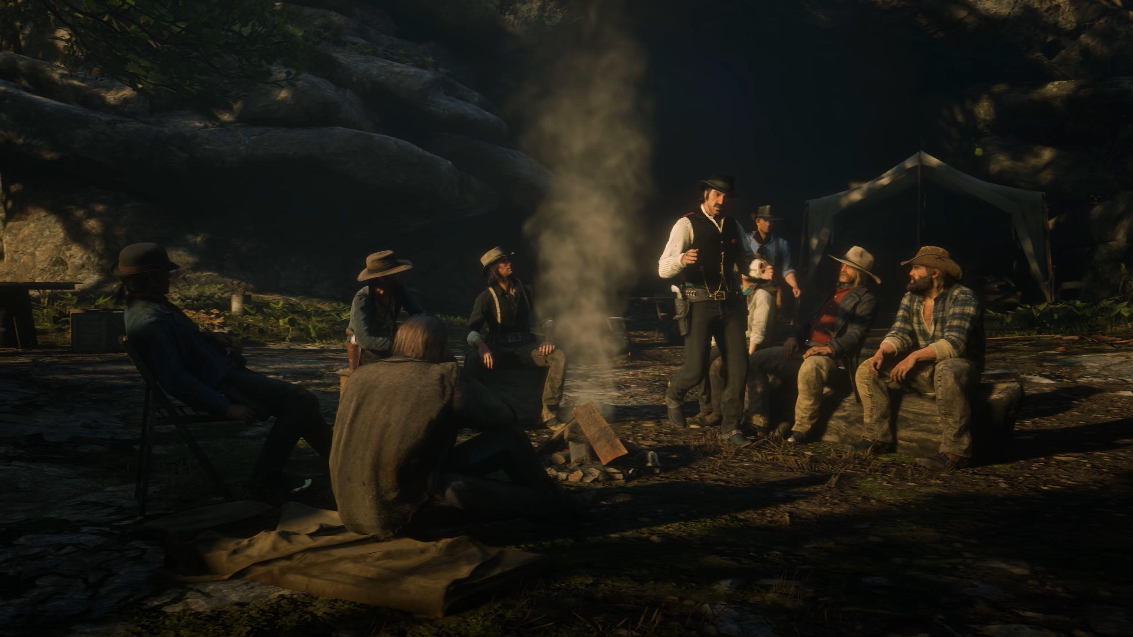 3840x2160 Red Dead Redemption HD Wallpaper Desktop Background Dead Redemption 2 In Night