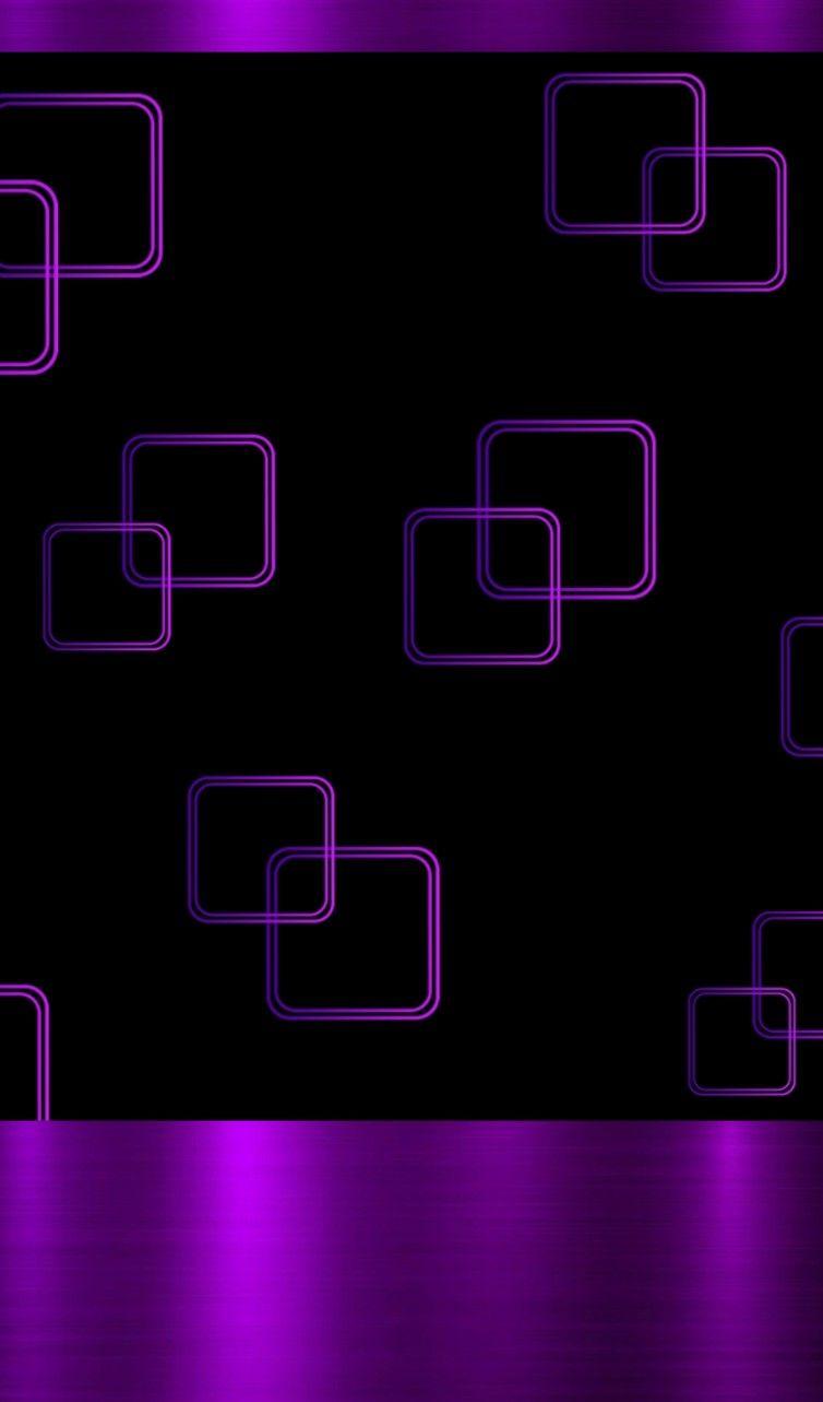 754x1283 Purple Squares on Black Wallpaper. Black and purple wallpaper, Purple wallpaper, Background phone wallpaper