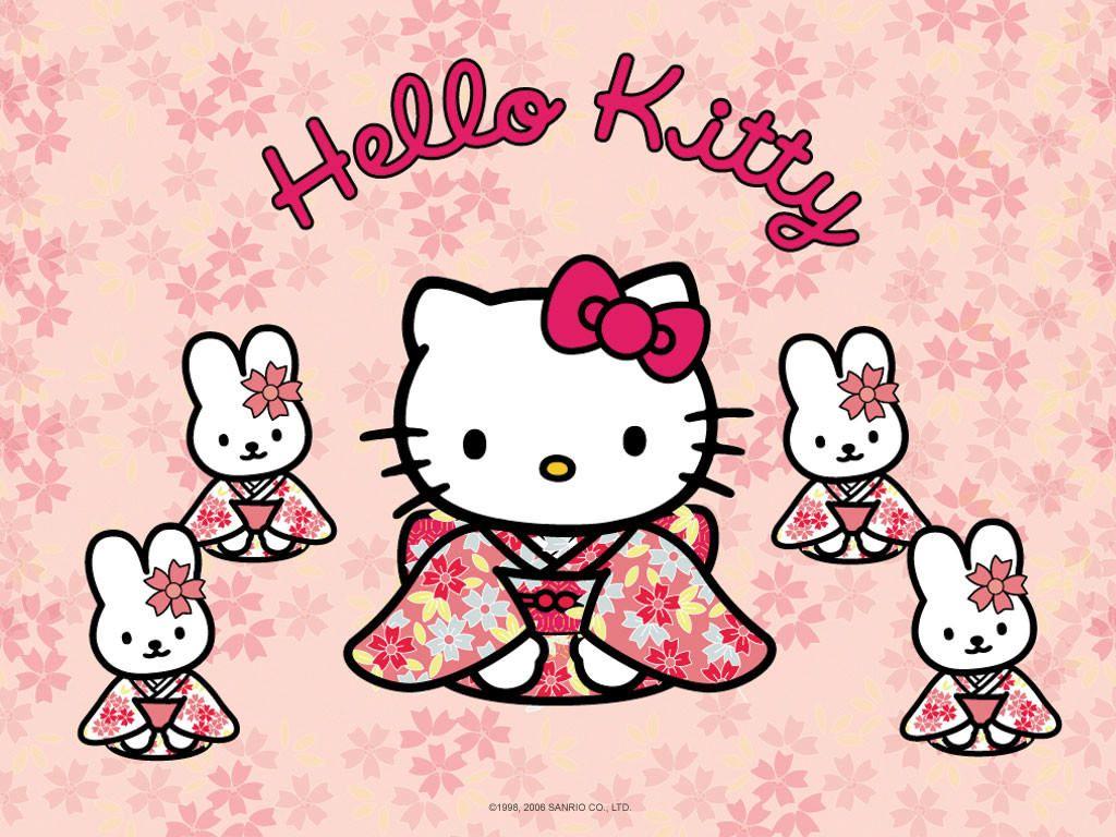 Hình nền máy tính Hello Kitty 1024x768