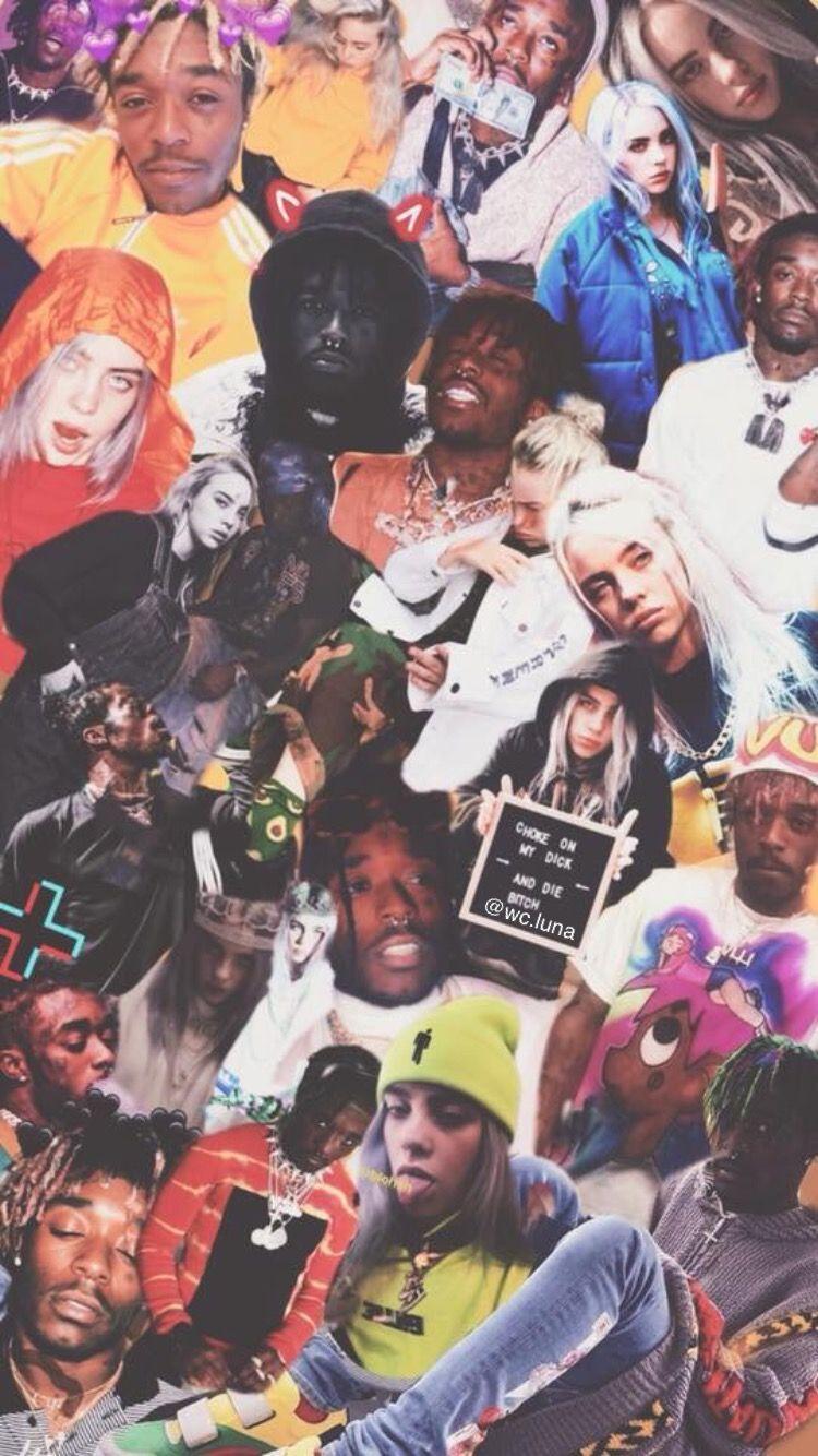 750x1334 Lil Uzi Collage Wallpaper