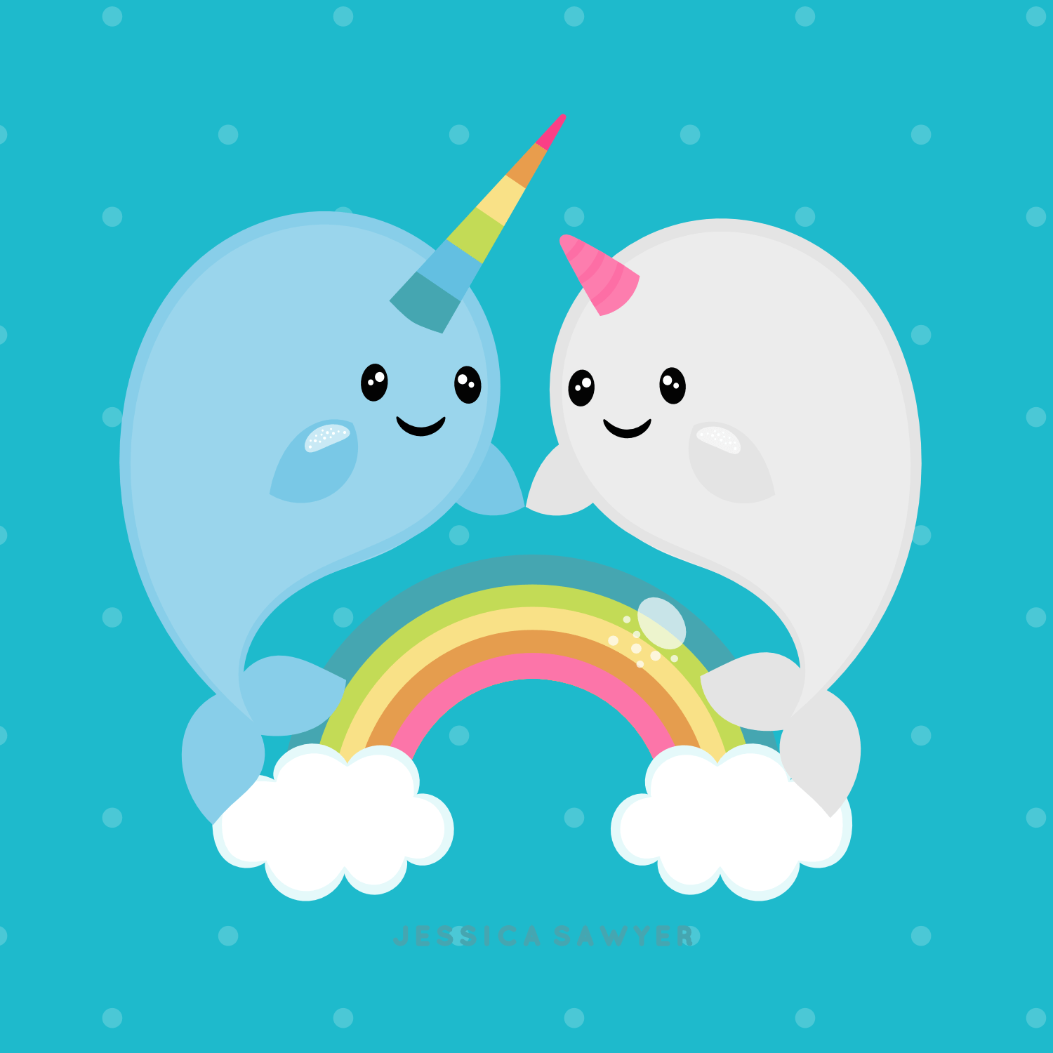 1500x1500 INSTANT DOWNLOAD Narwhal Clipart and Vectors for personal. Etsy. Cute narwhal, Clip art, Narwhal