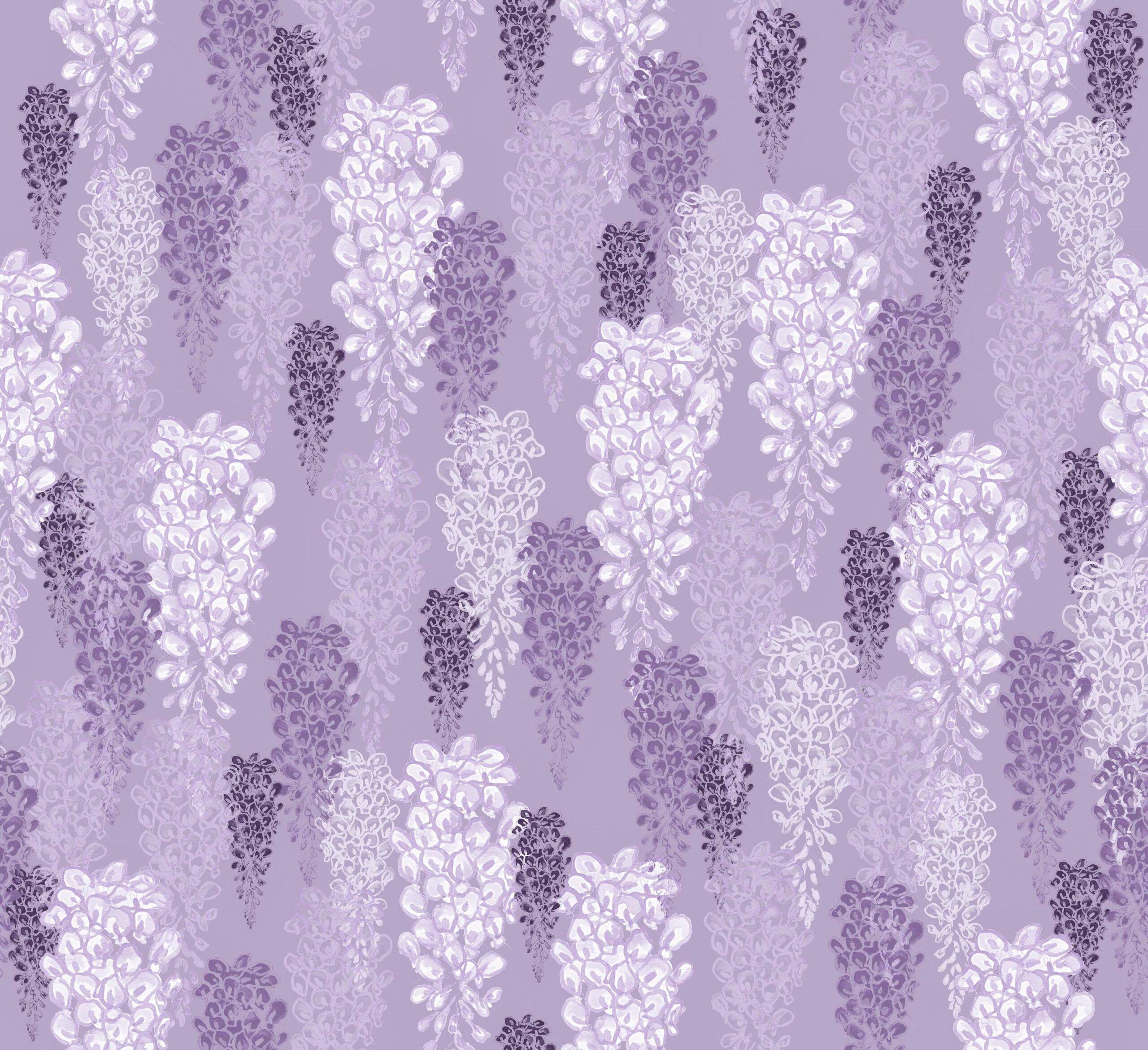 2560x2341 Glycine (purple)-Wallpaper.com & photo wallpaper by renowned designers. Design your own photo wallpaper in our wallpaper online store. High quality design wallpaper, trend and luxury wallpaper for home