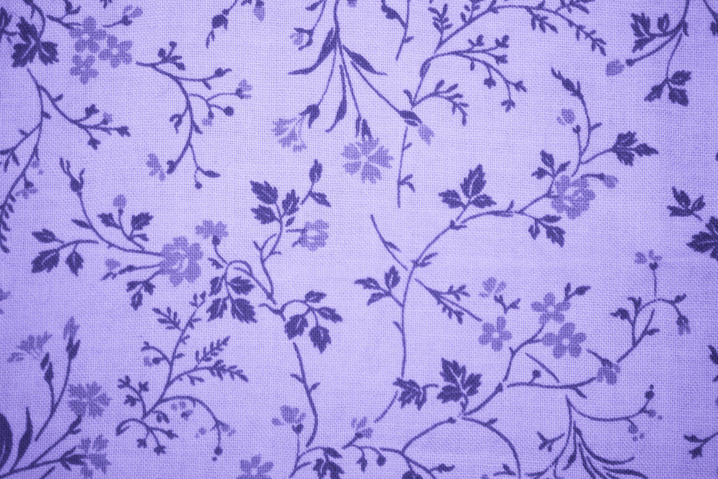 3000x2000 Lavender Floral Print Fabric Texture Picture. Free Photograph. Photo Public Domain