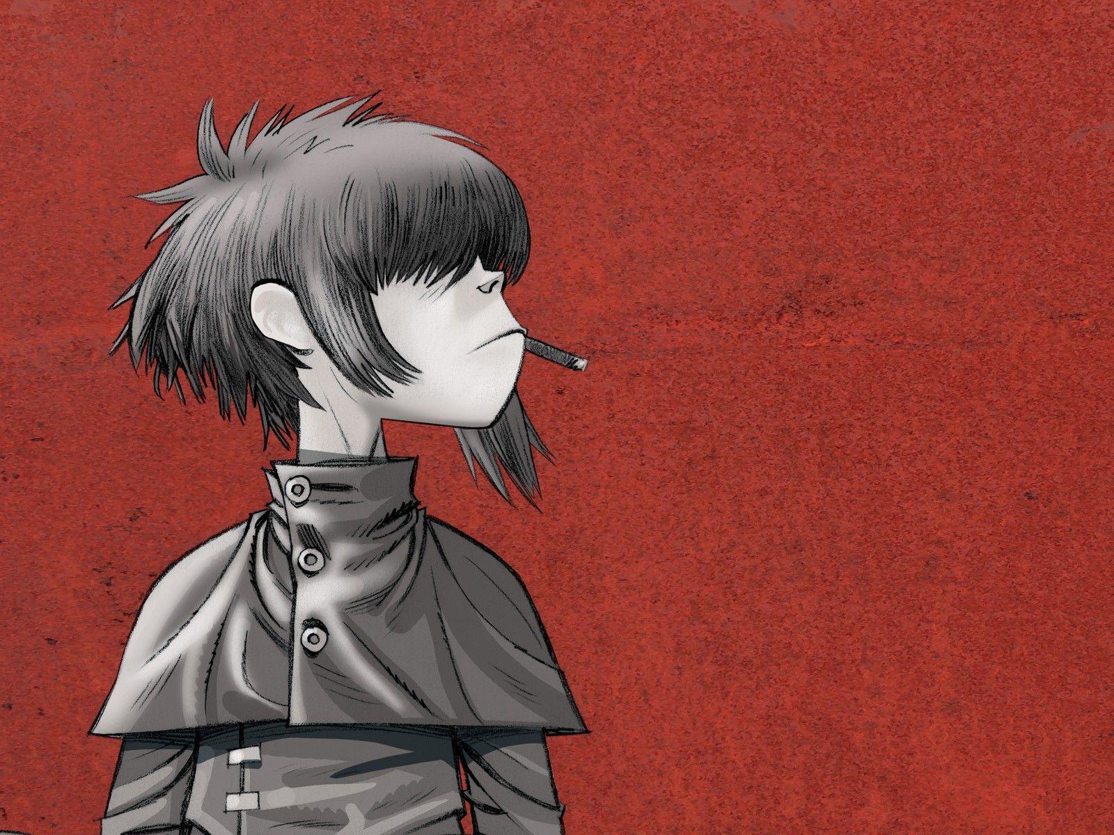 1600x1200 #anime, #music, #Jamie Hewlett, #Noodle, #Gorillaz, wallpaper