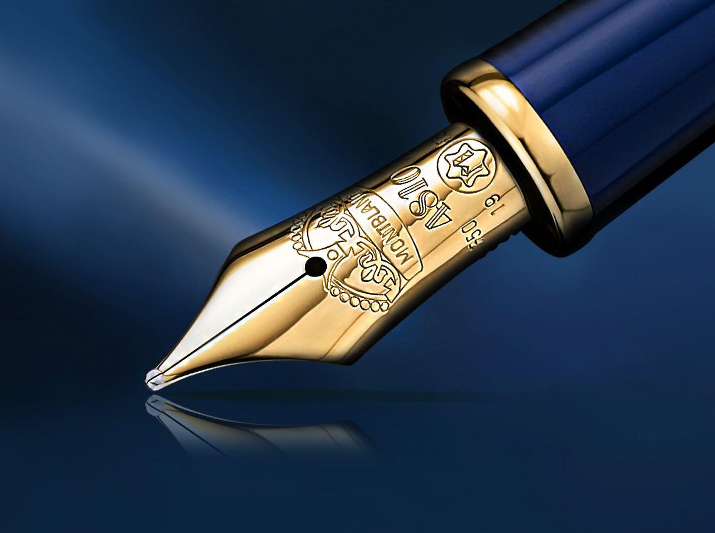 1442x1076 Give the gift of writing this Valentine's Day with a beautiful Mont Blanc pen! (Psss! He's always wanted one). Fountain pen nibs, Montblanc pen, Pen fashion