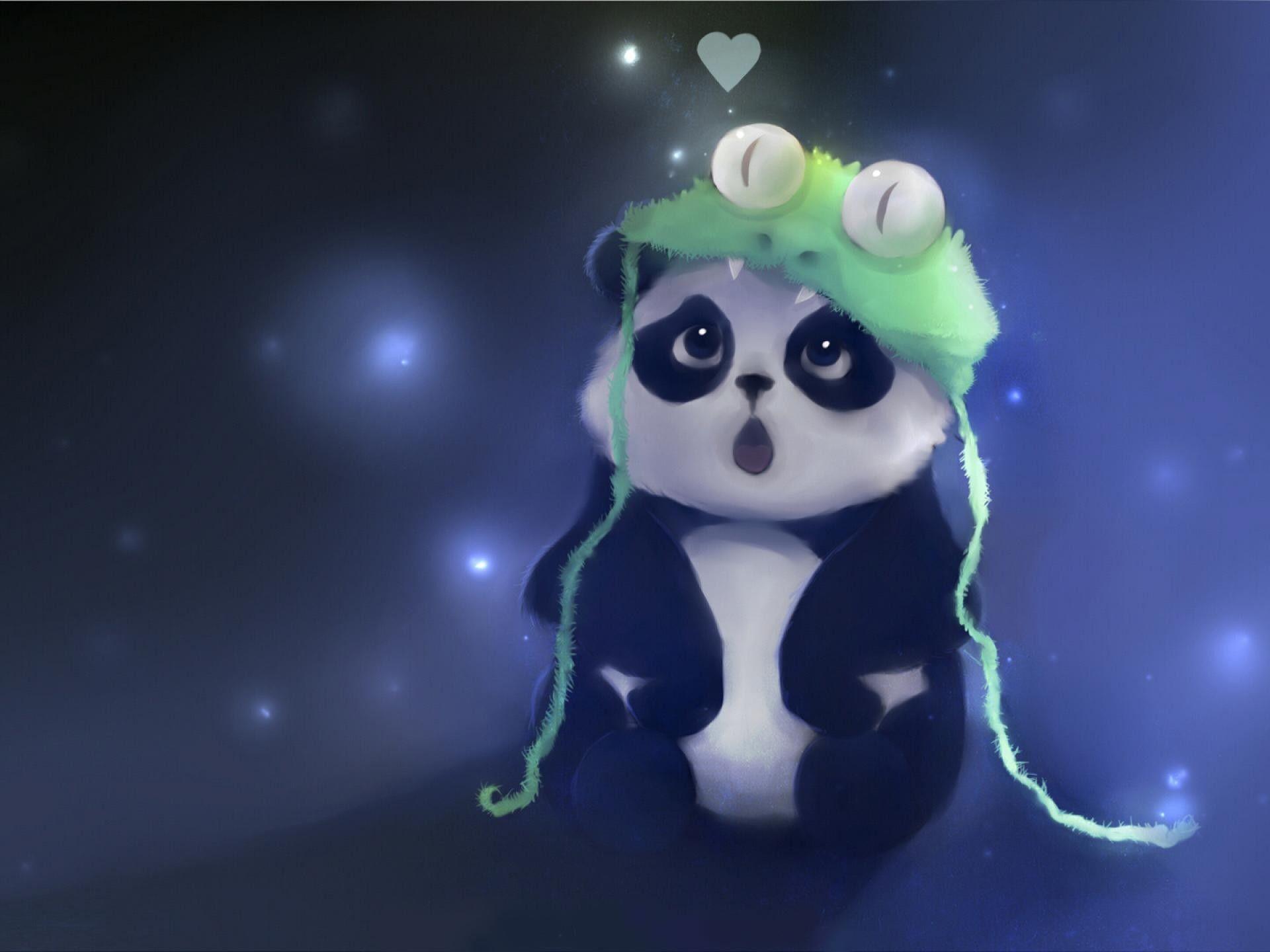 1920x1440 abstract, panda bears, artwork, Apofiss wallpaper