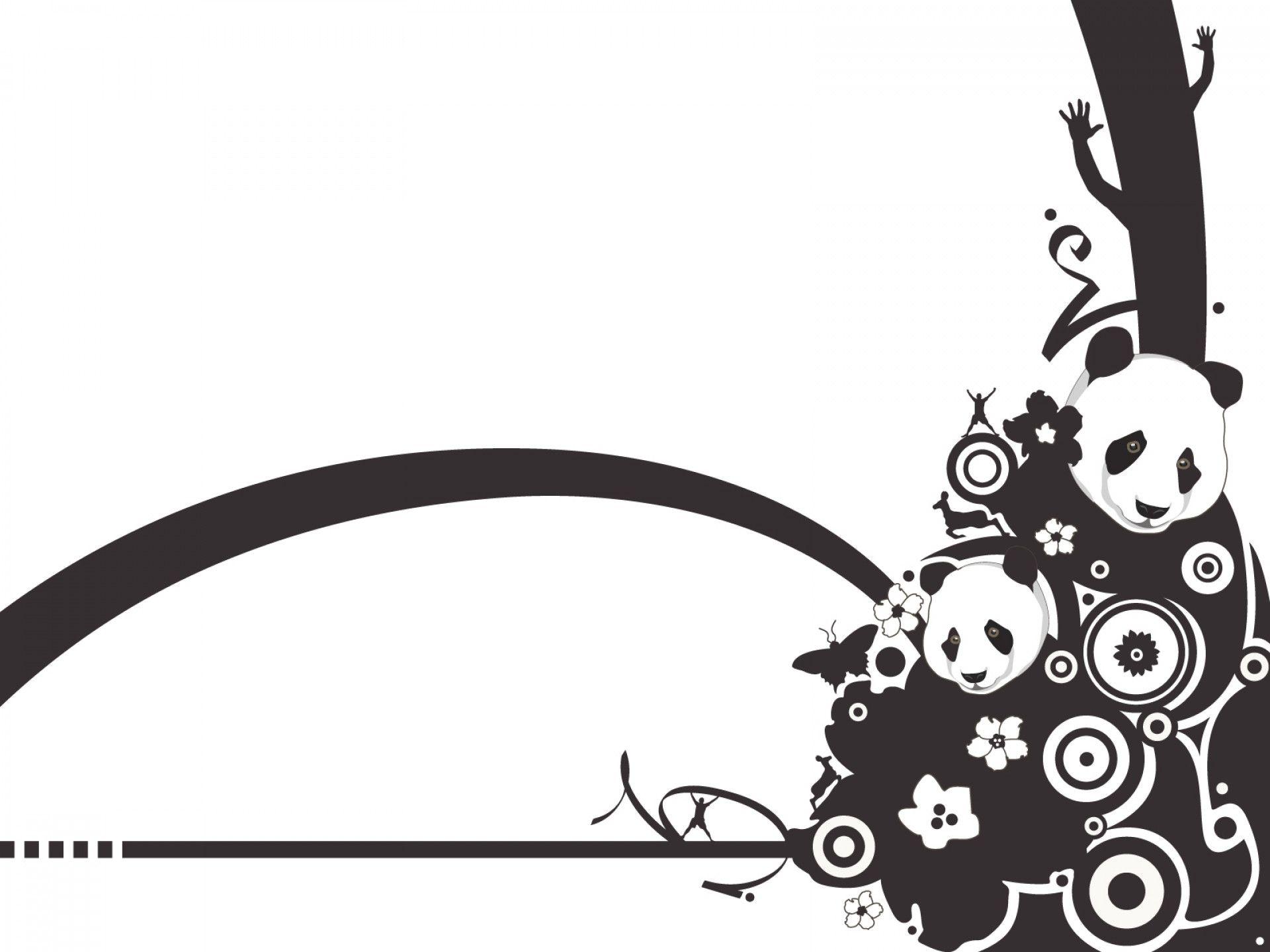 1920x1440 Abstract Panda Wallpaper HD 19681