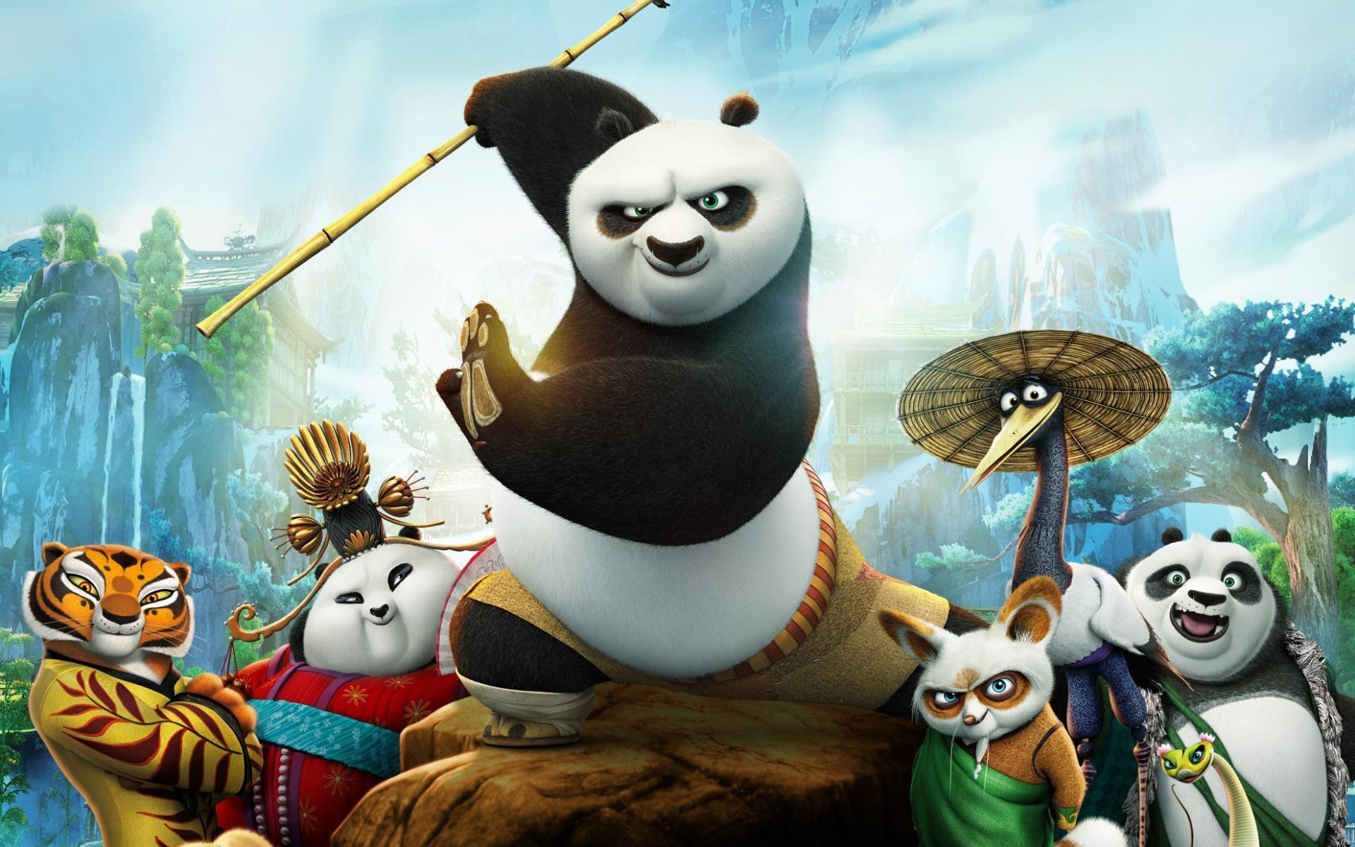 1920x1200 Kung Fu Panda Bamboo HD Wallpaper
