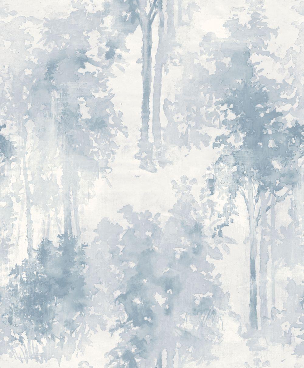 1000x1208 Watercolour Forest Blue wallpaper by Galerie. Watercolor wallpaper, Wallpaper direct, Blue wallpaper