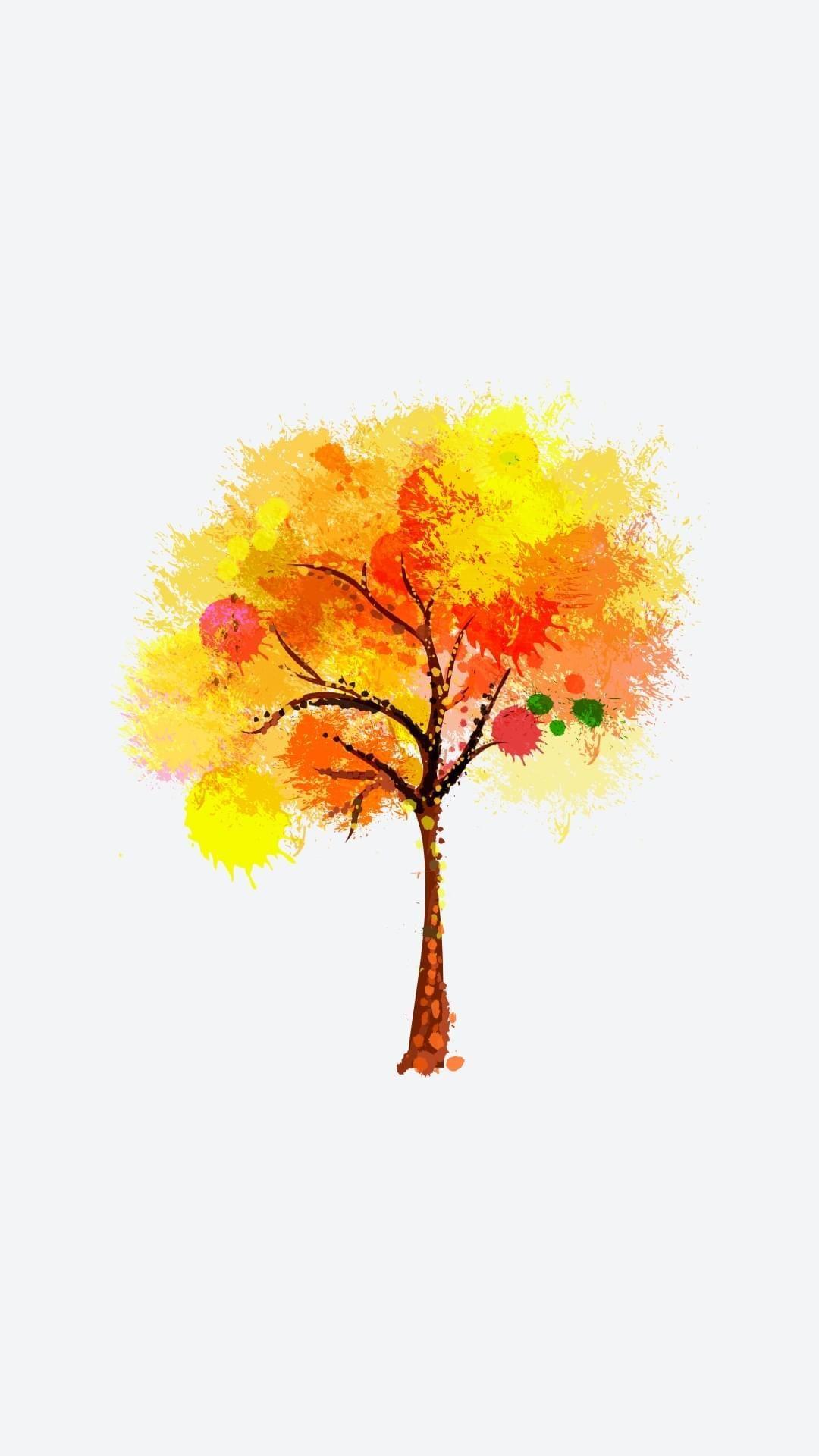 1080x1920 Yellow wallpaper. Fall wallpaper, Tree wallpaper iphone, Wallpaper iphone summer