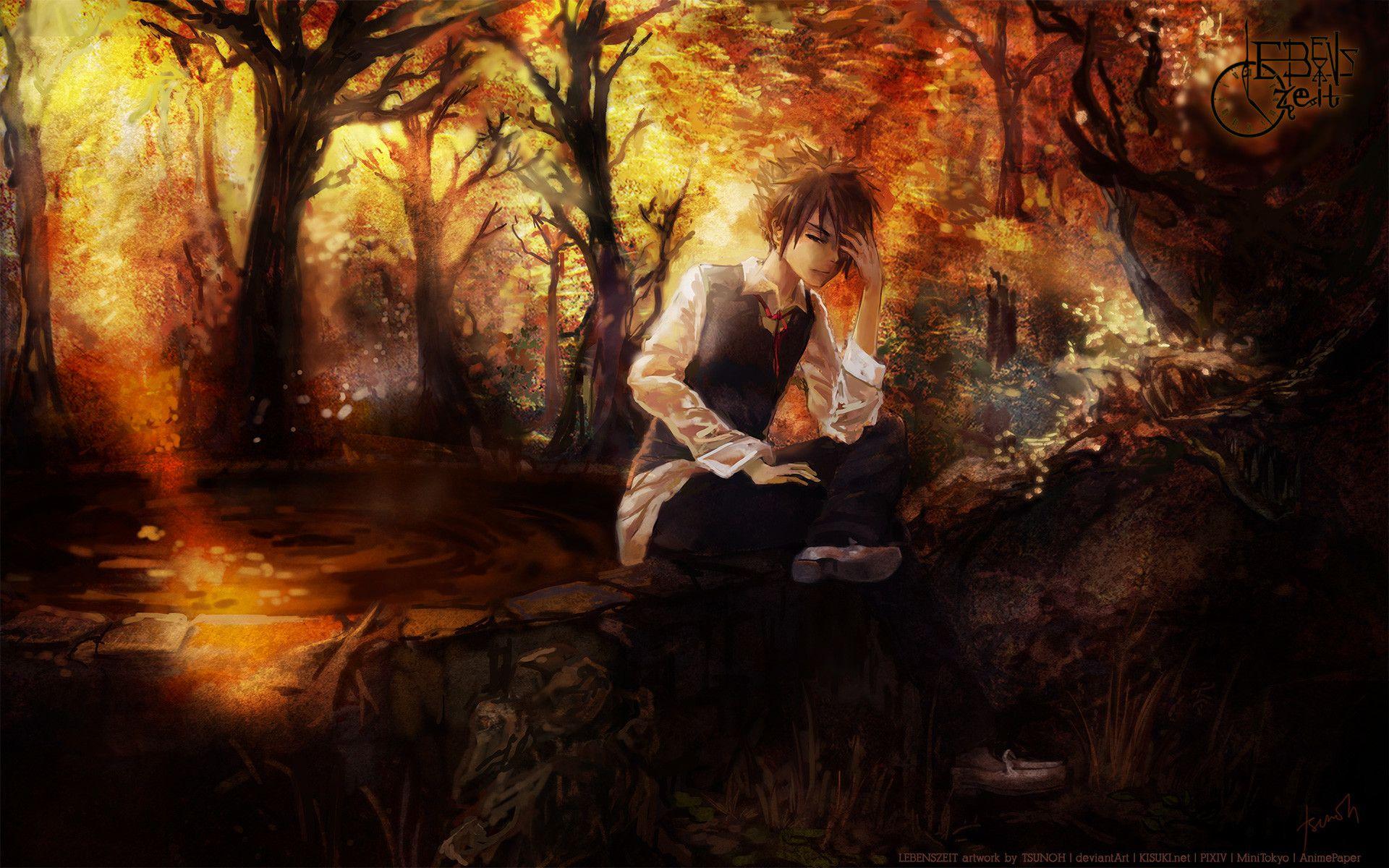 1920x1200 Anime Fall