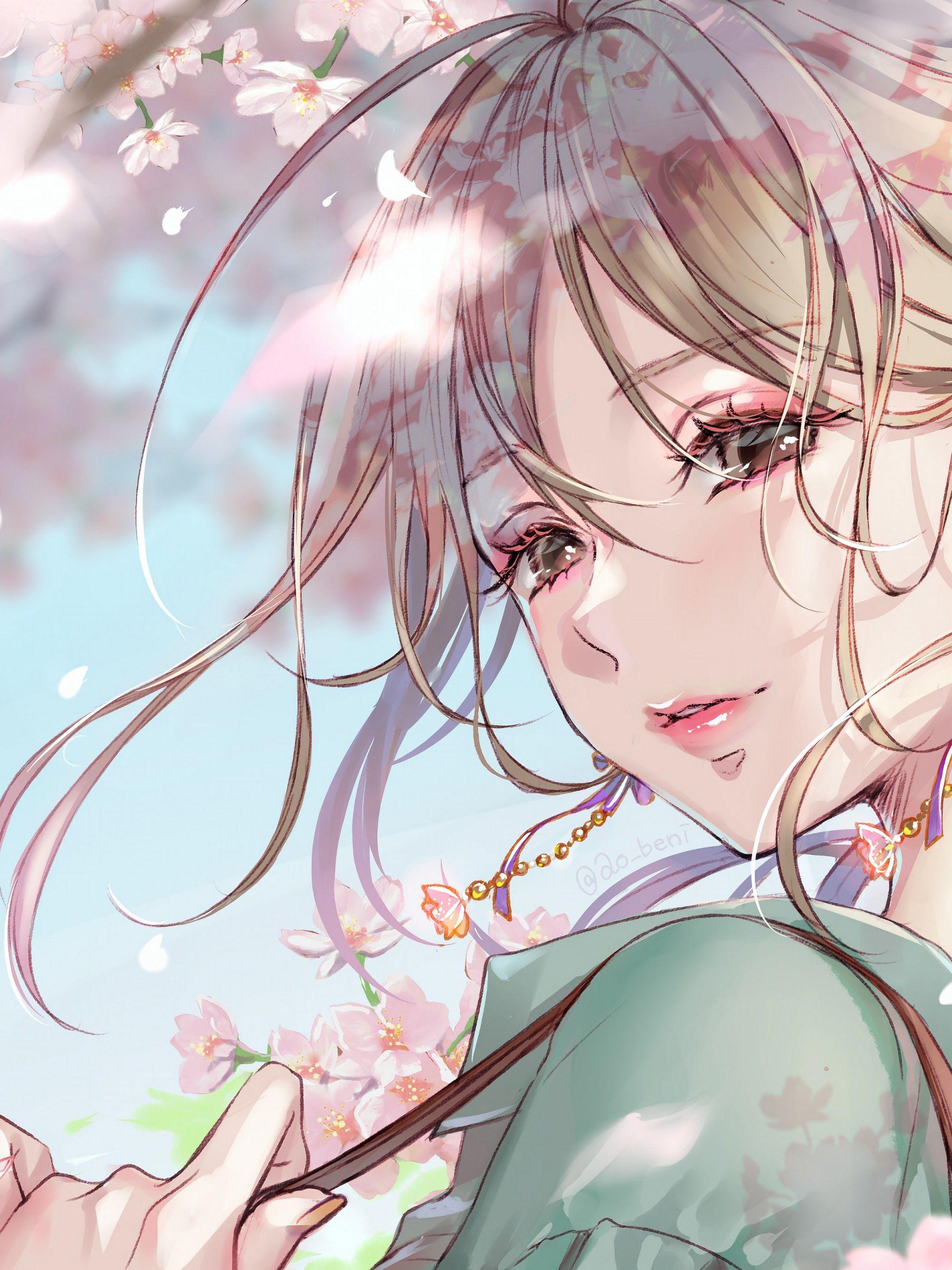 2048x2732 Beautiful Anime Girl 4K Wallpaper