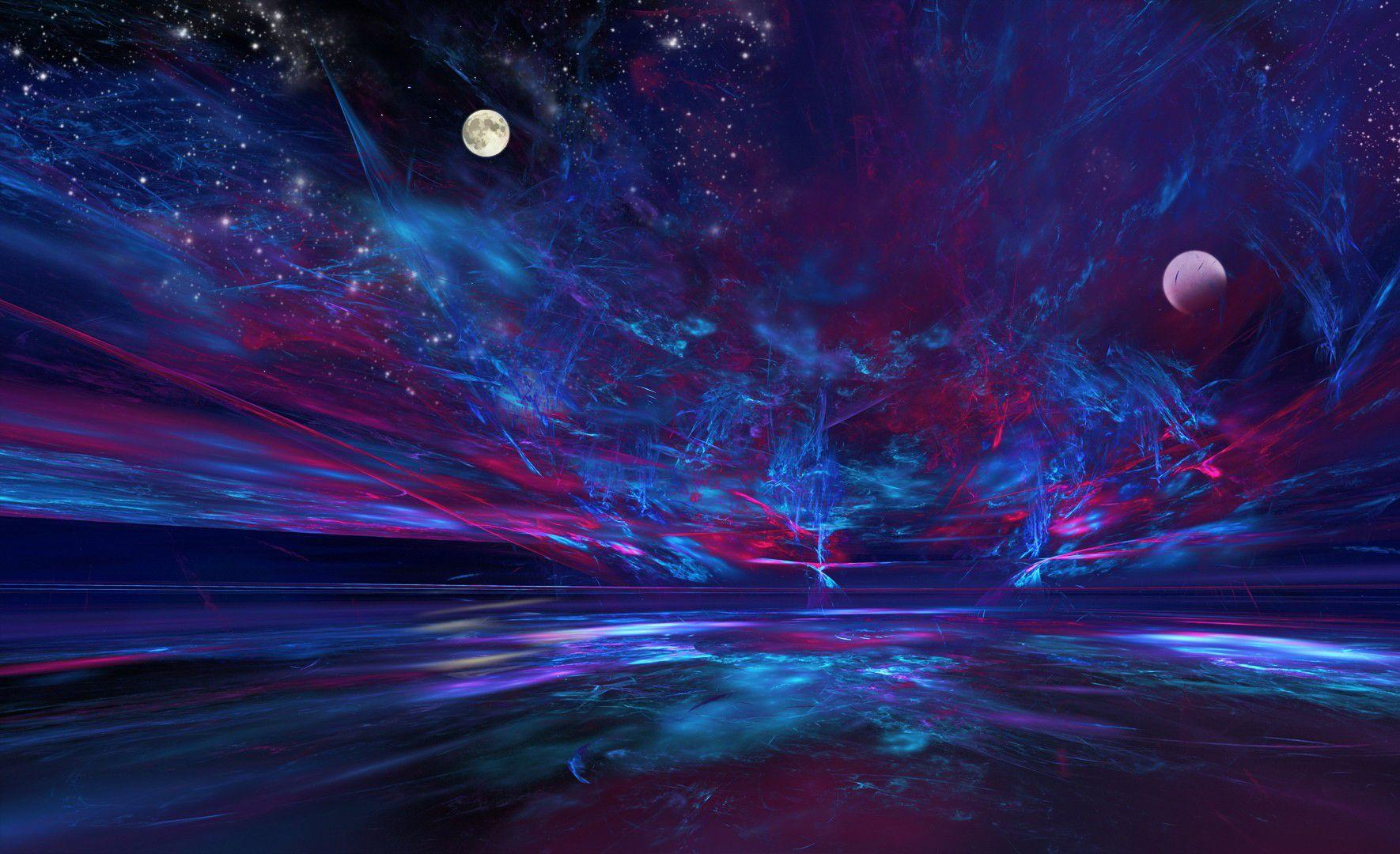 1770x1080 Blue Purple Wallpaper Anime