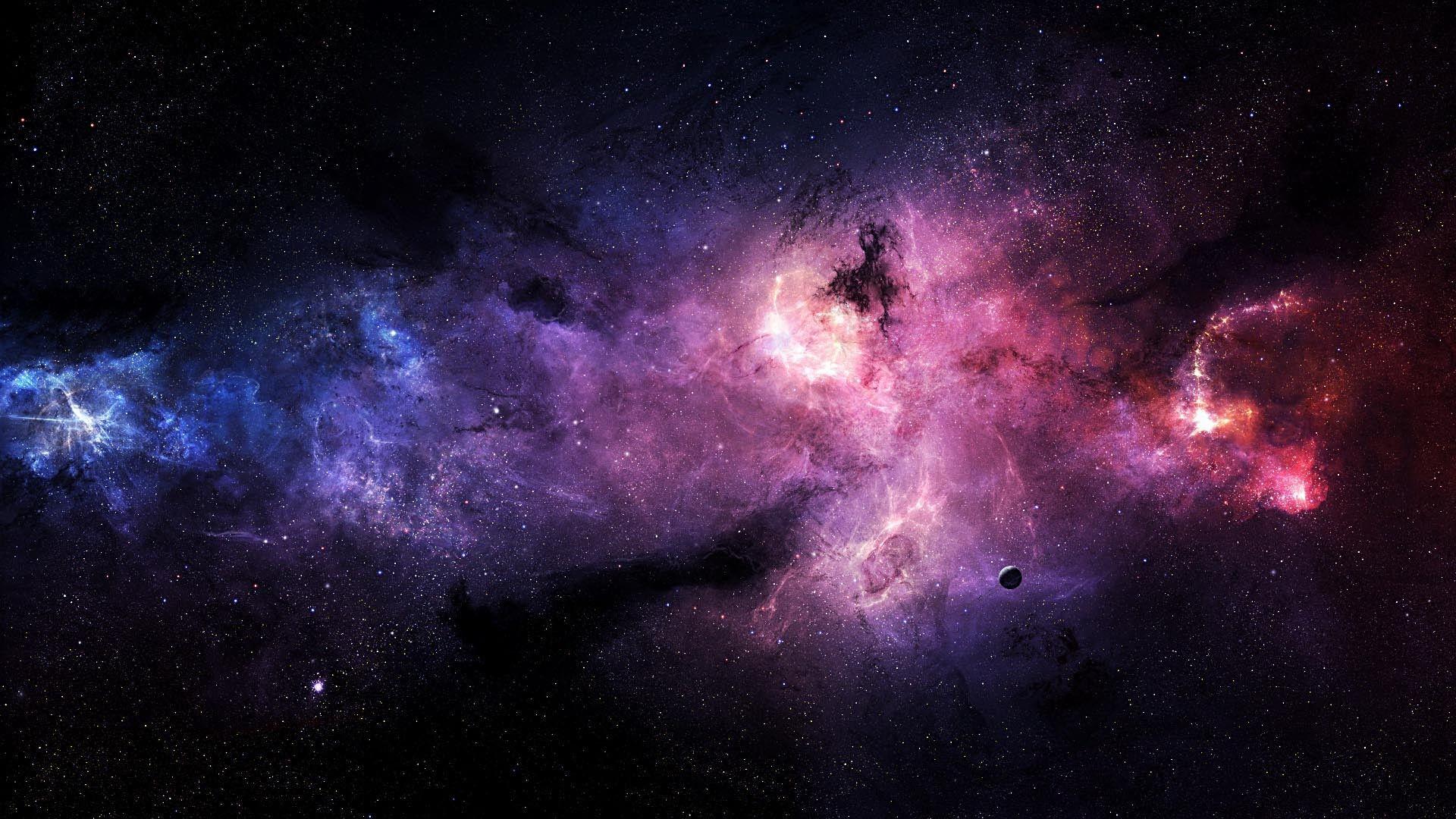 1920x1080 Wallpaper For > Blue And Purple Galaxy Wallpaper Desktop Wallpaper 4k