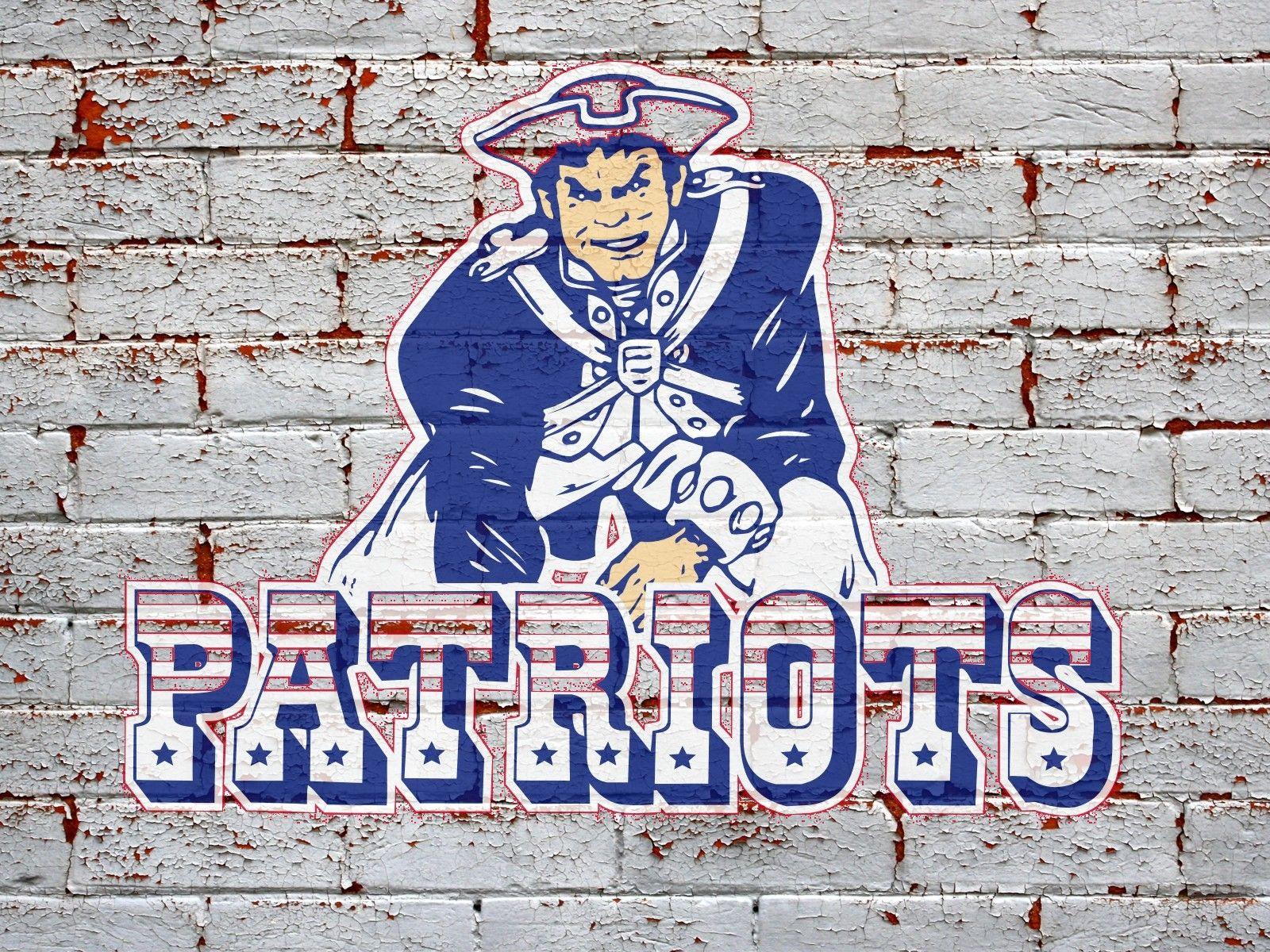 1600x1200 NFL New England Patriots Logo On Grey Brick Wall 1600x1200 DESKTOP NFL / New England Patriots