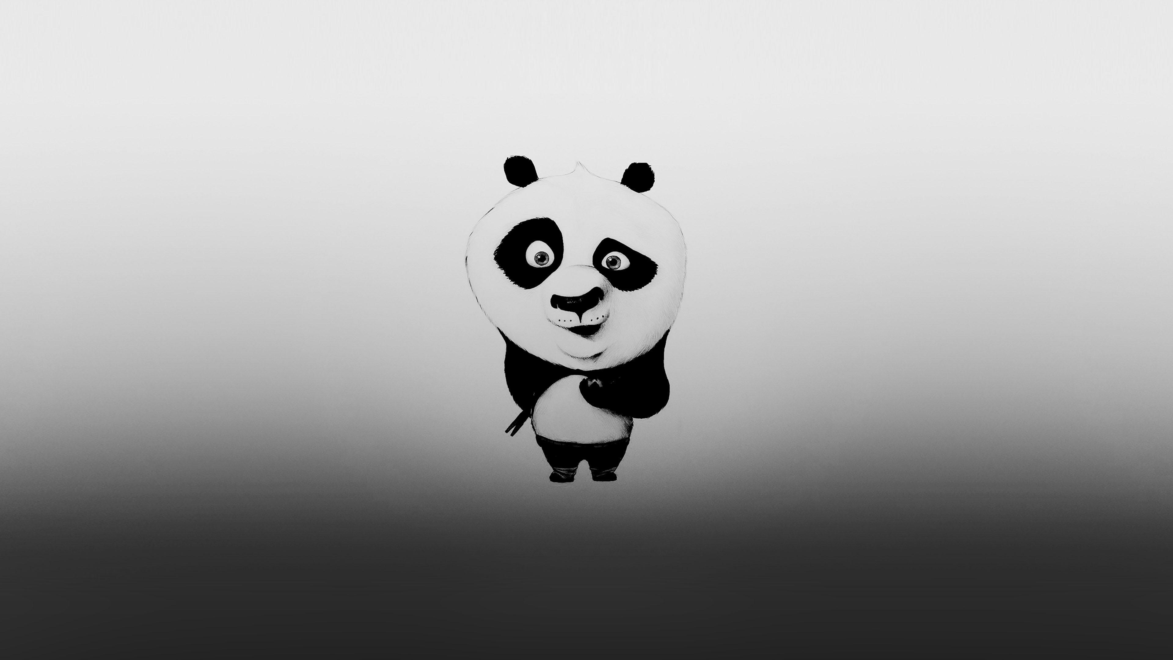 3840x2160 Kungfu Panda Minimal Funny Cute