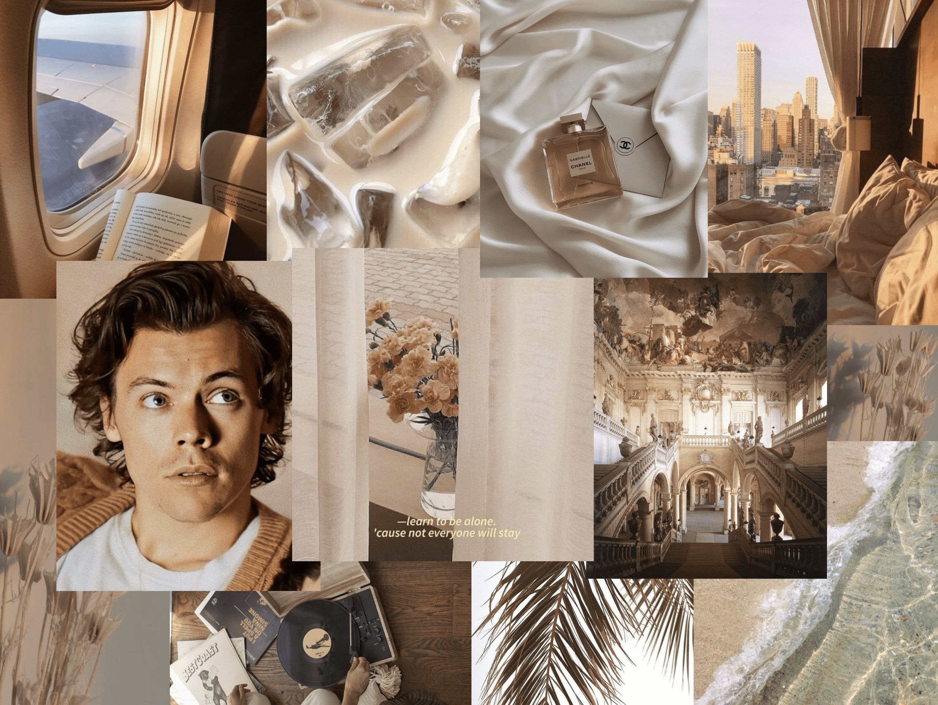 3060x2300 beige harry styles aesthetic wallpaper for iPad. Aesthetic desktop wallpaper, Harry styles wallpaper iphone, Beige aesthetic