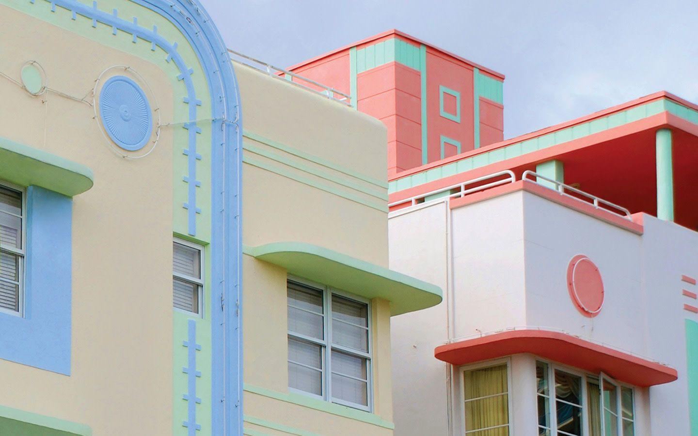 1440x900 Art Deco Historic District in Miami Beach: South Beach, FL