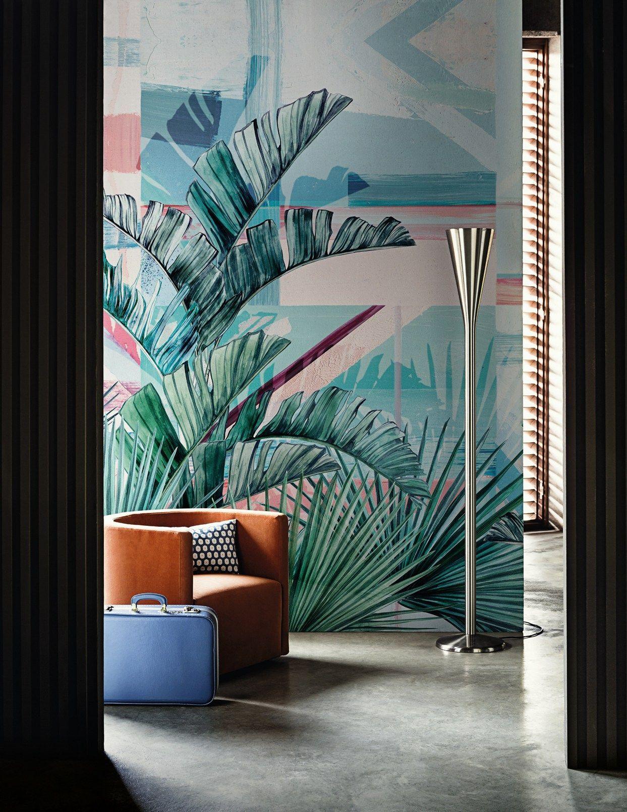 1243x1609 An imaginary journey through shapes and time. Miami art deco, Art deco interior, Wall deco