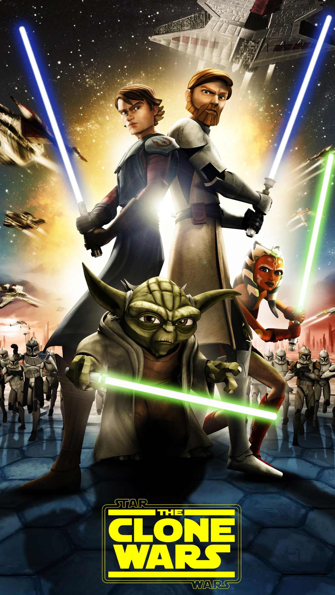 1080x1920 Star Wars The Clone Wars Poster HD Wallpaper