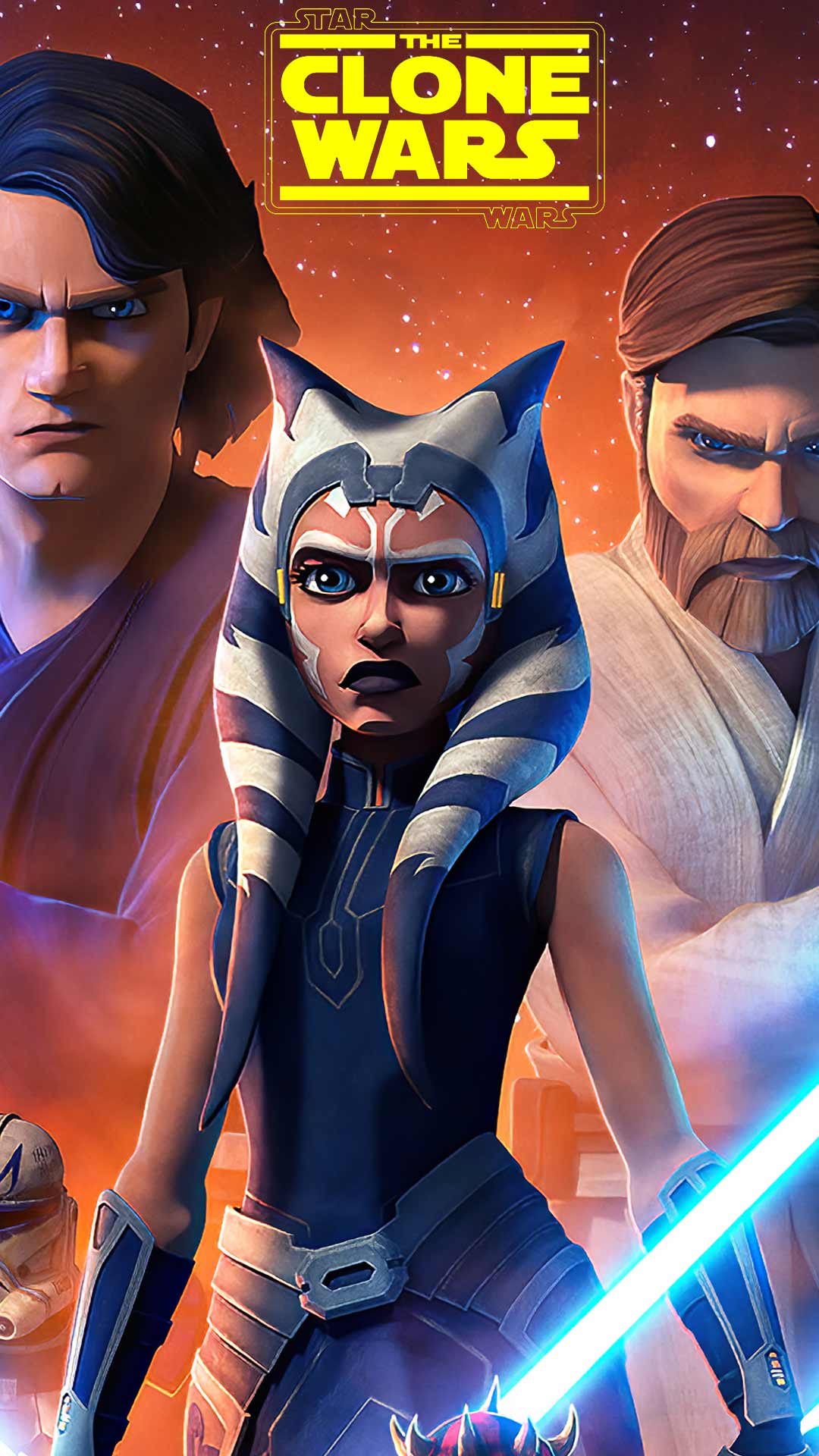 1080x1920 The Clone Wars wallpaper phone background for free download