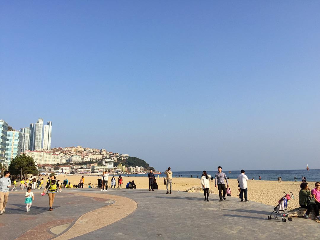 1080x810 Haeundae Beach In Shades Of Blues And Browns. 10 2015