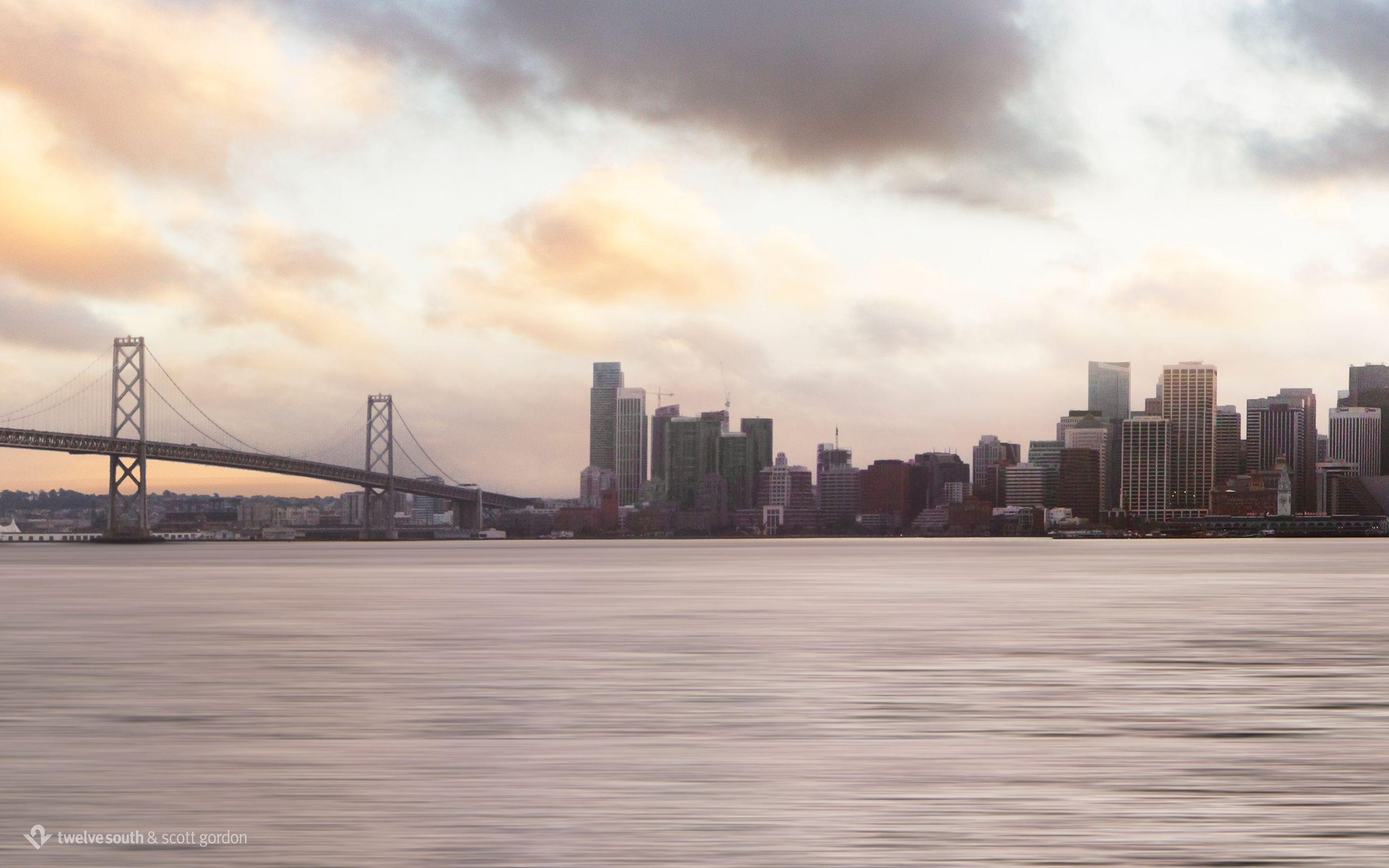 2880x1800 Dual screen San Francisco wallpaper