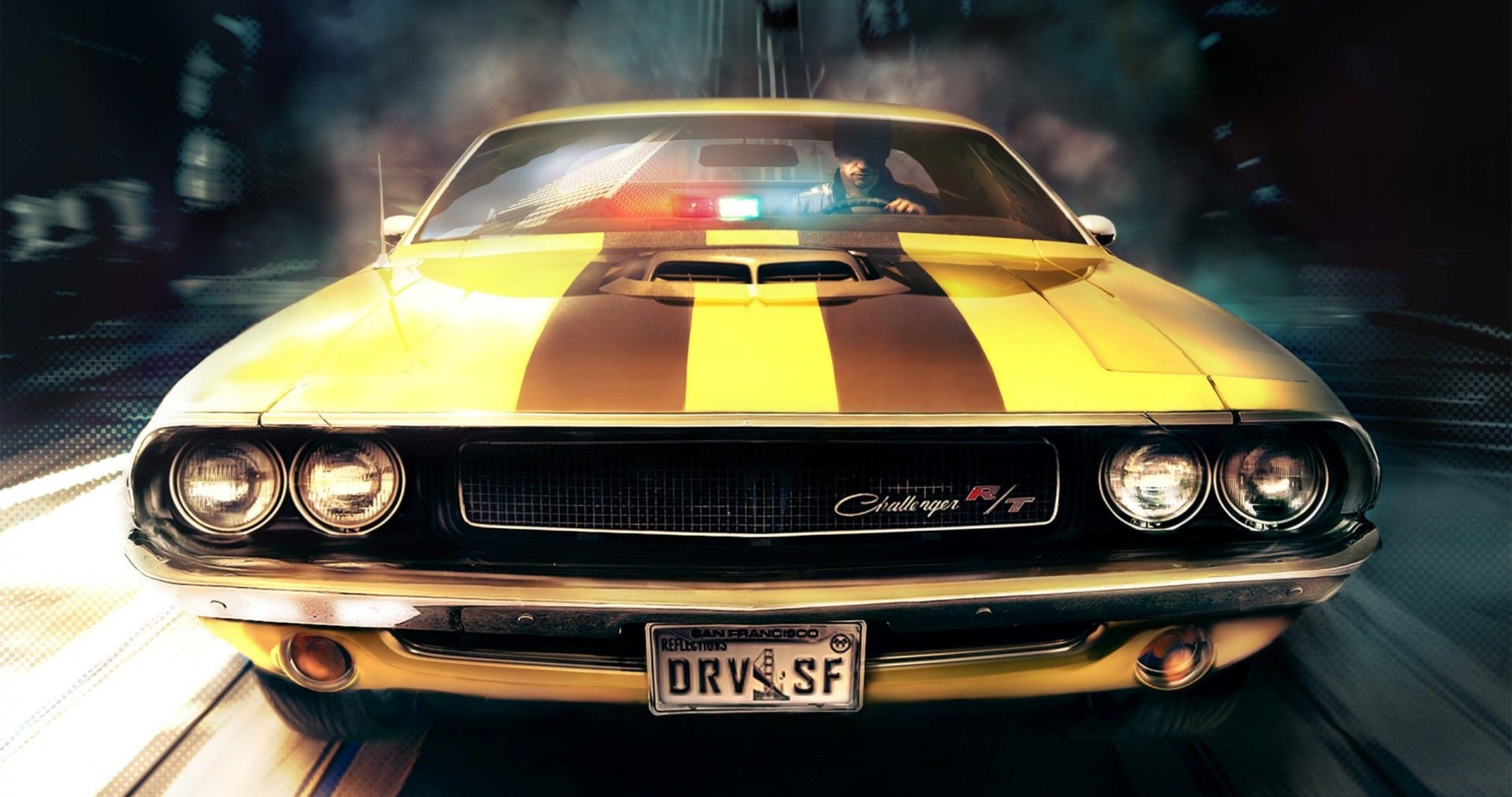 4096x2160 driver san francisco challenger 4k ultra HD wallpaper. Muscle cars, American muscle cars, Classic cars