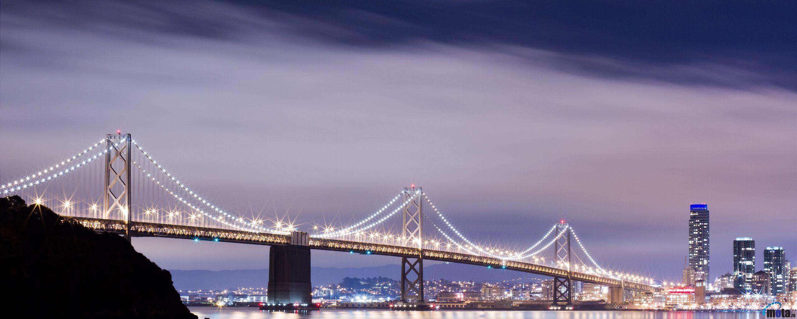 2560x1024 Free download Download Wallpaper San Francisco Oakland Bay Bridge [2560x1024] for your Desktop, Mobile & Tablet. Explore San Francisco Bay Bridge Wallpaper. San Francisco Bay Bridge Wallpaper, San Francisco