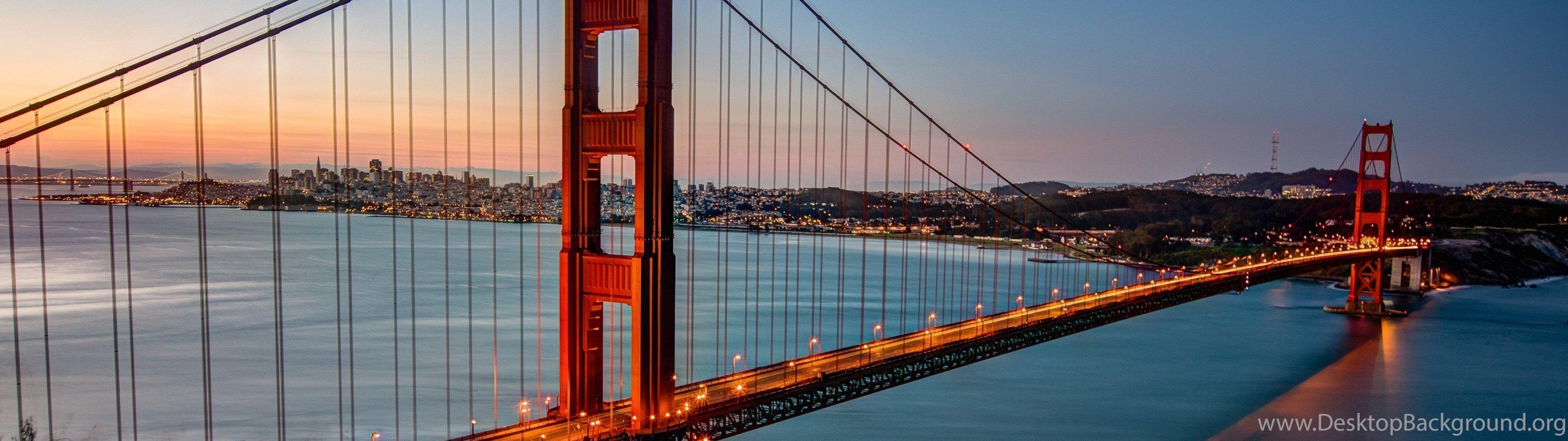 3840x1080 Golden Gate Bridge, San Francisco Desktop Background