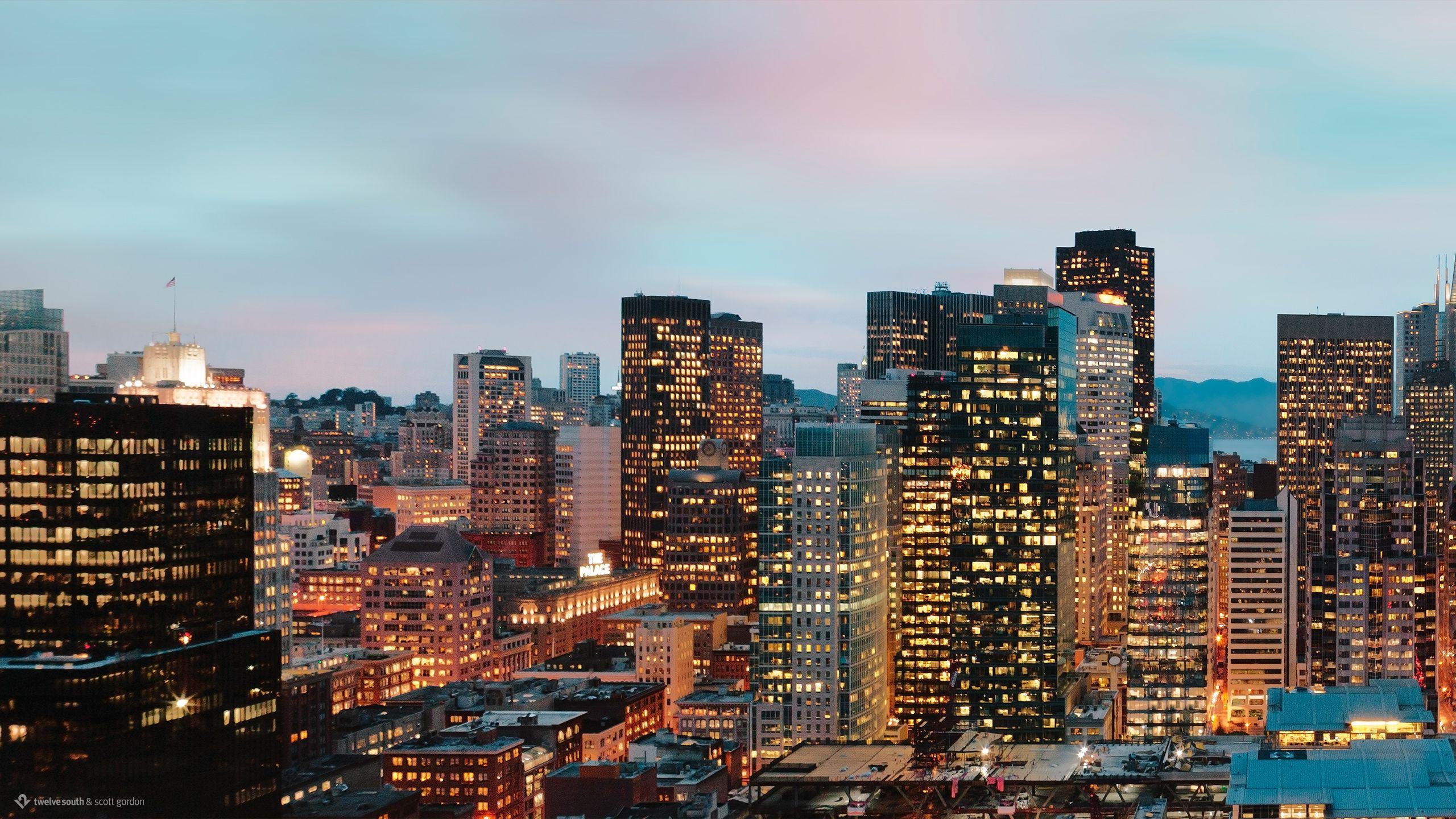 2560x1440 Dual screen San Francisco wallpaper