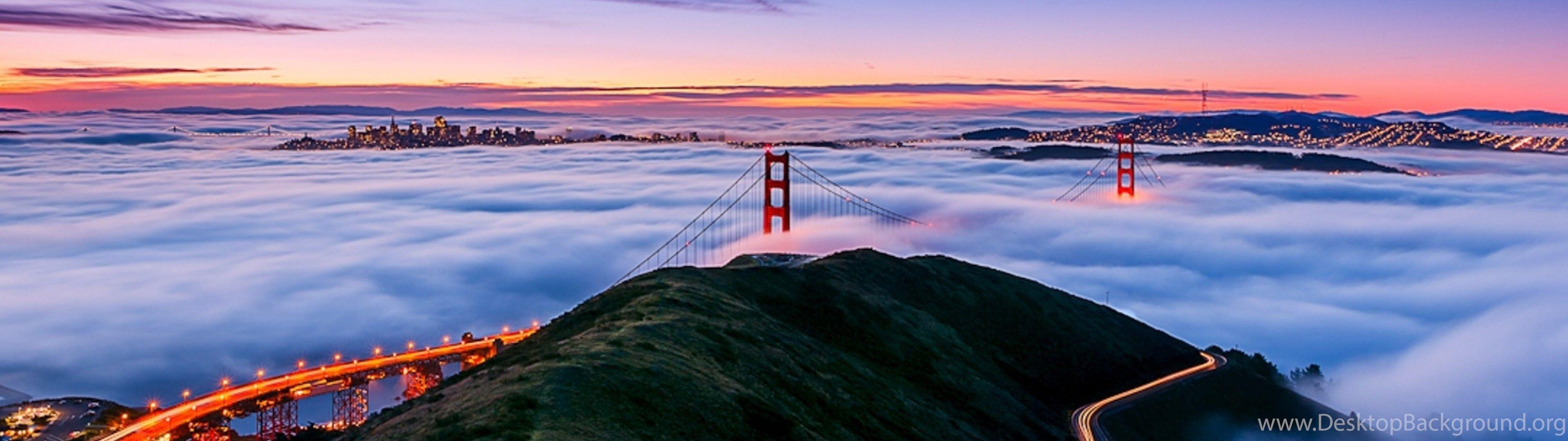 3840x1080 Ultra HD 4K San Francisco Wallpaper HD, Desktop Background. Desktop Background