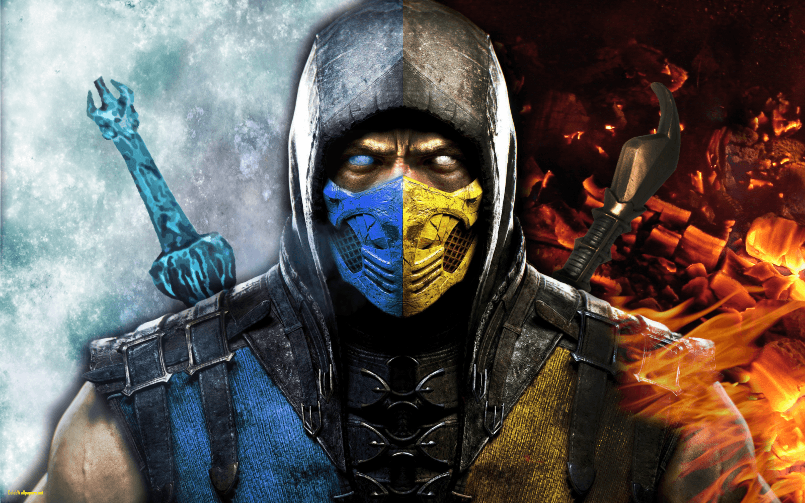 1600x1001 Sub Zero and Kratos 4k HD Desktop Wallpaper for 4k Ultra HD Tv