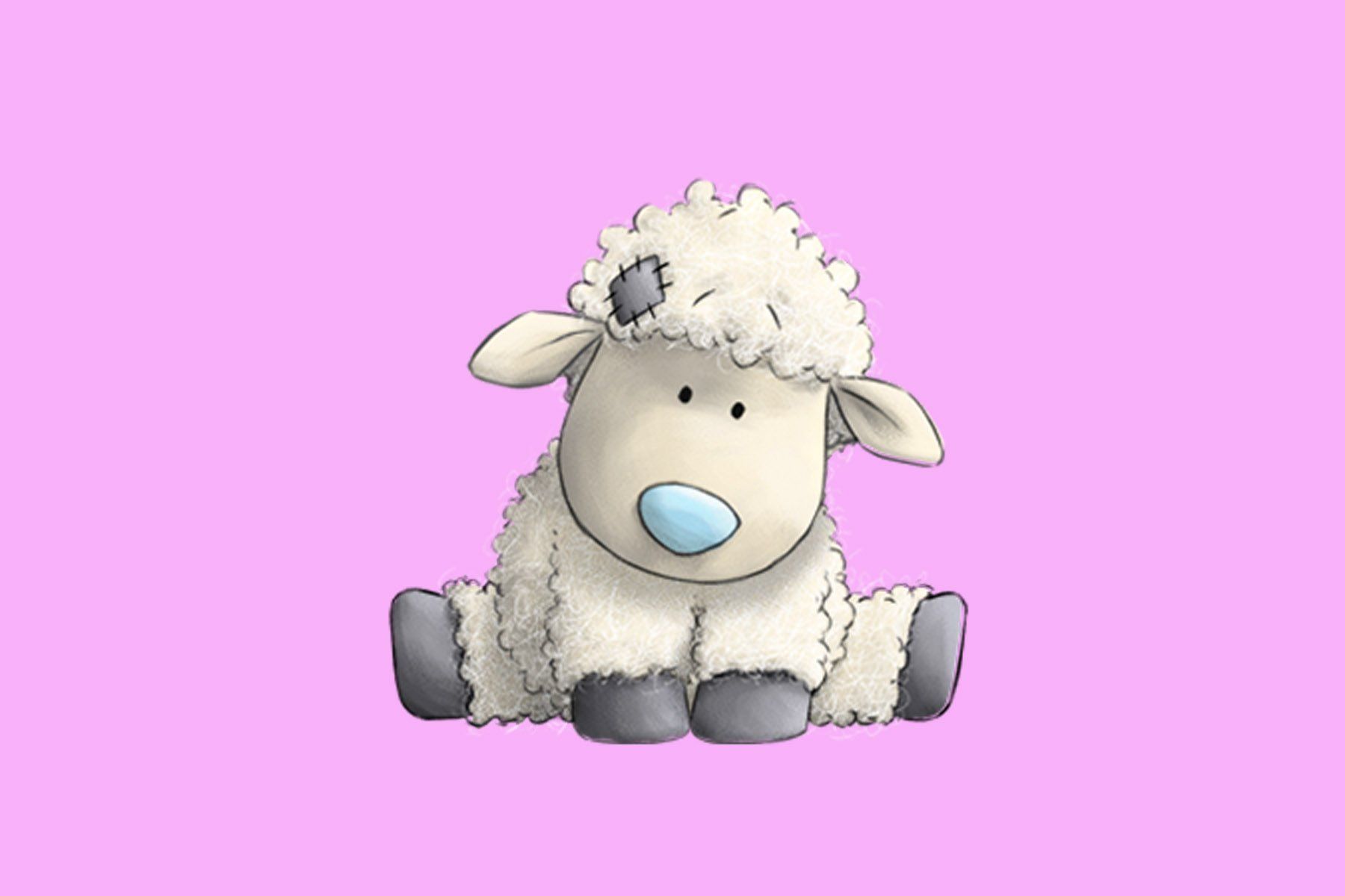 1800x1200 Pink Sheep Wallpaper