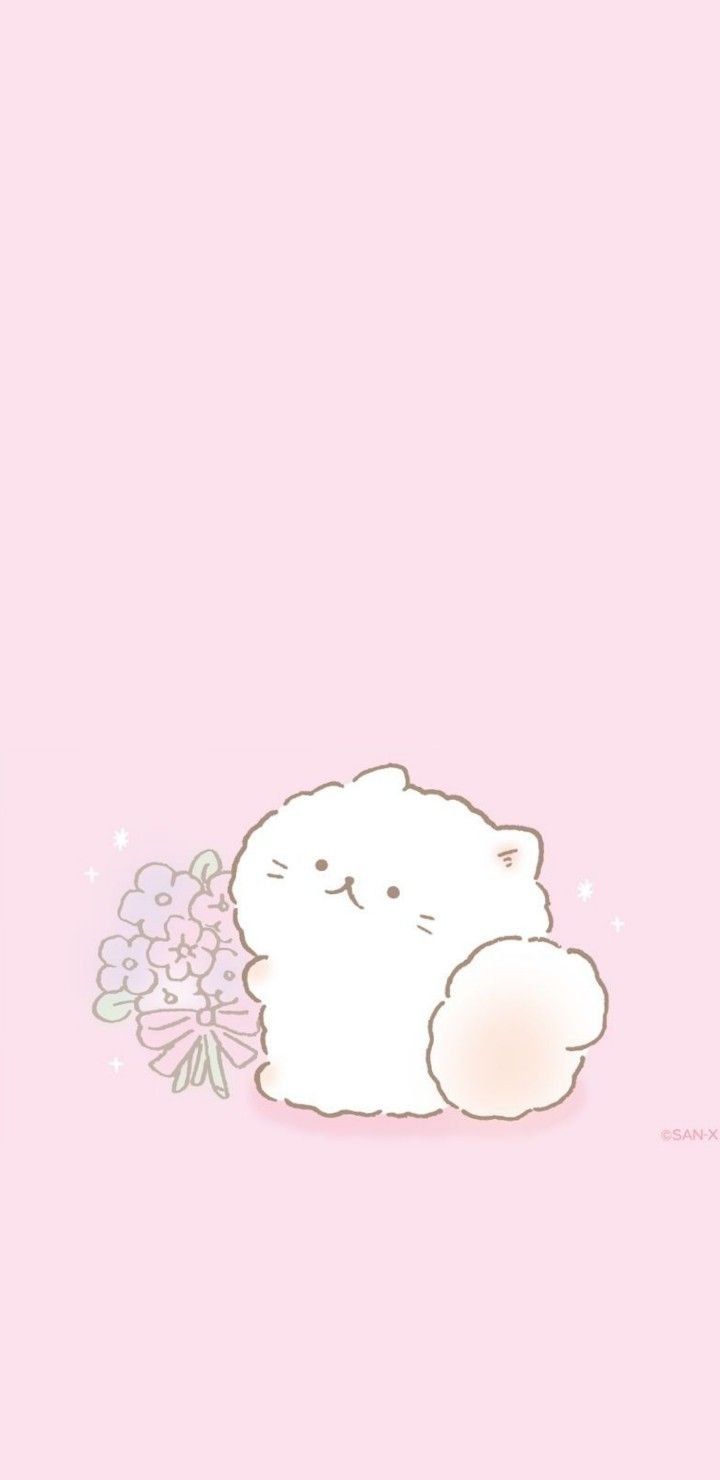 720x1480 Pastel Kawaii Sheep Wallpaper