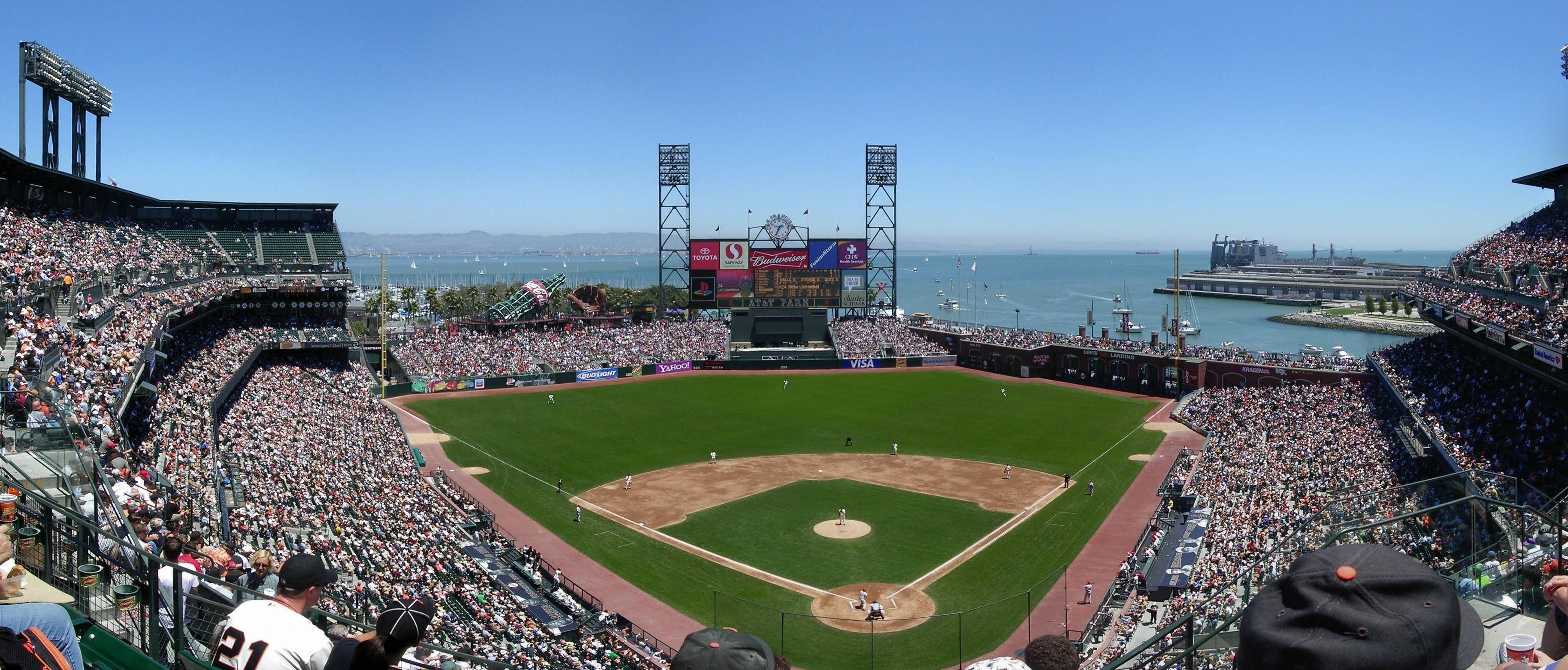 3654x1562 San Francisco Giants Wallpaper 1920x Beautiful Fran At&t Park