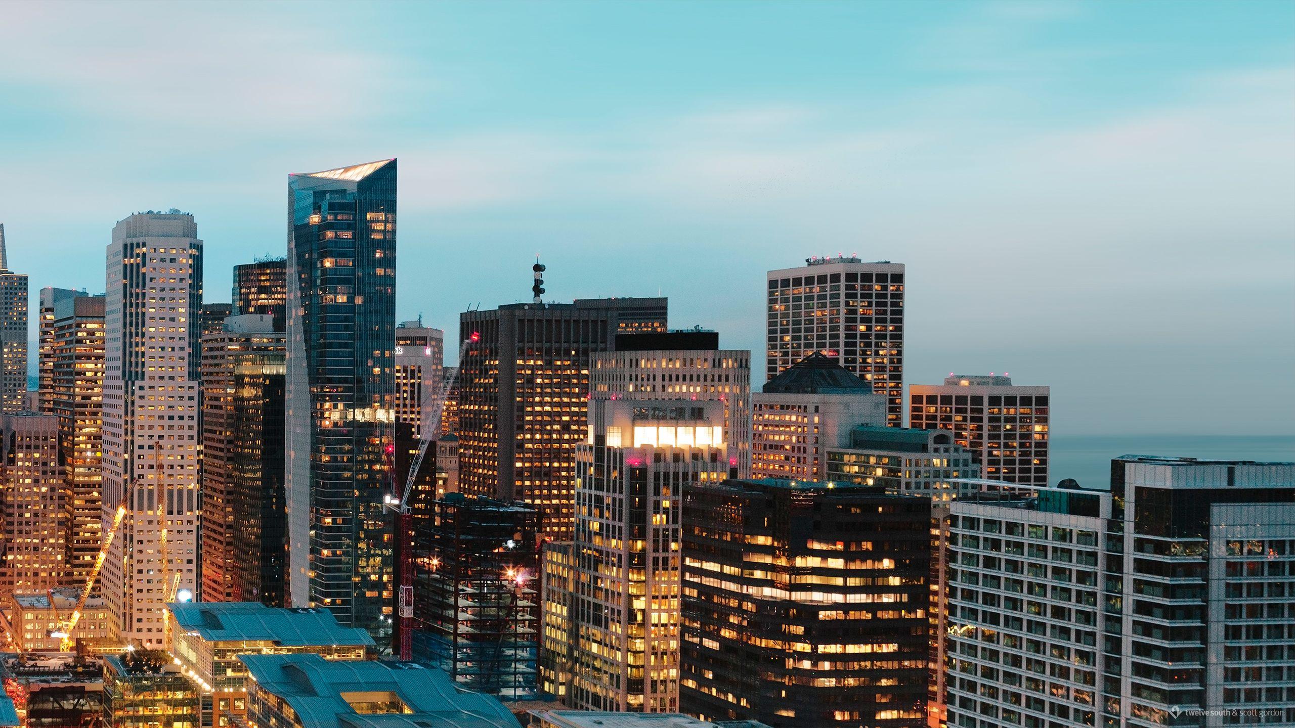 2560x1440 Dual screen San Francisco wallpaper