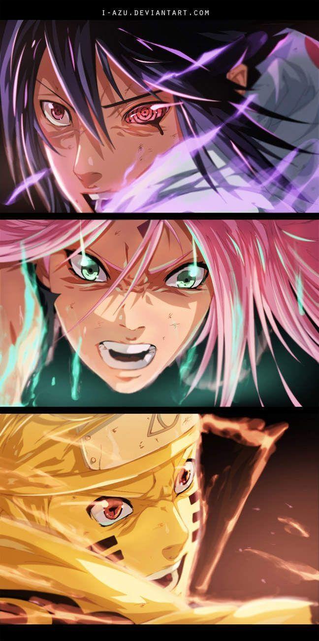 648x1300 Wallpaper Anime Naruto Shippuden Ojos Team 7 Badass