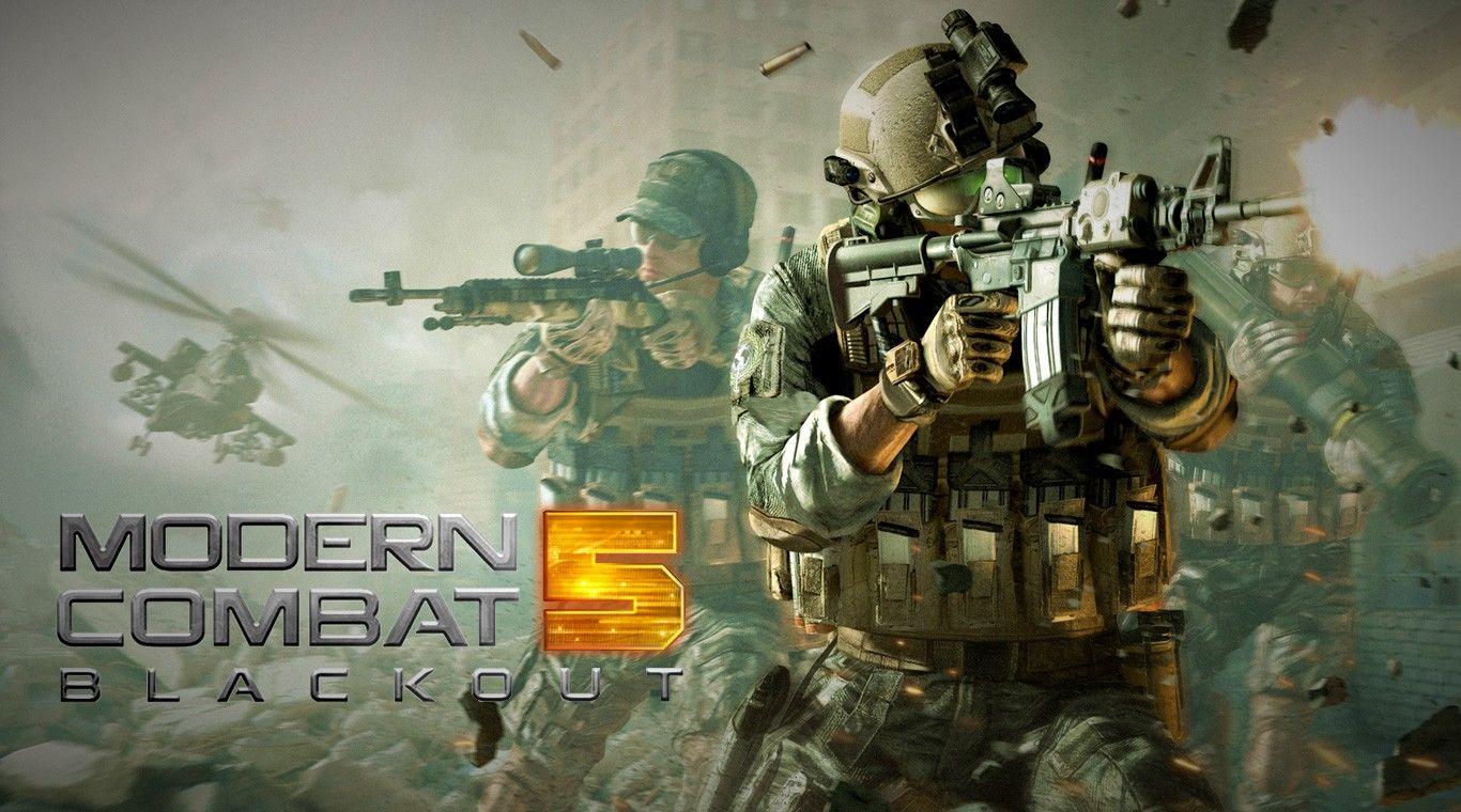 1366x760 Modern Combat 5 Blackout Wallpaper