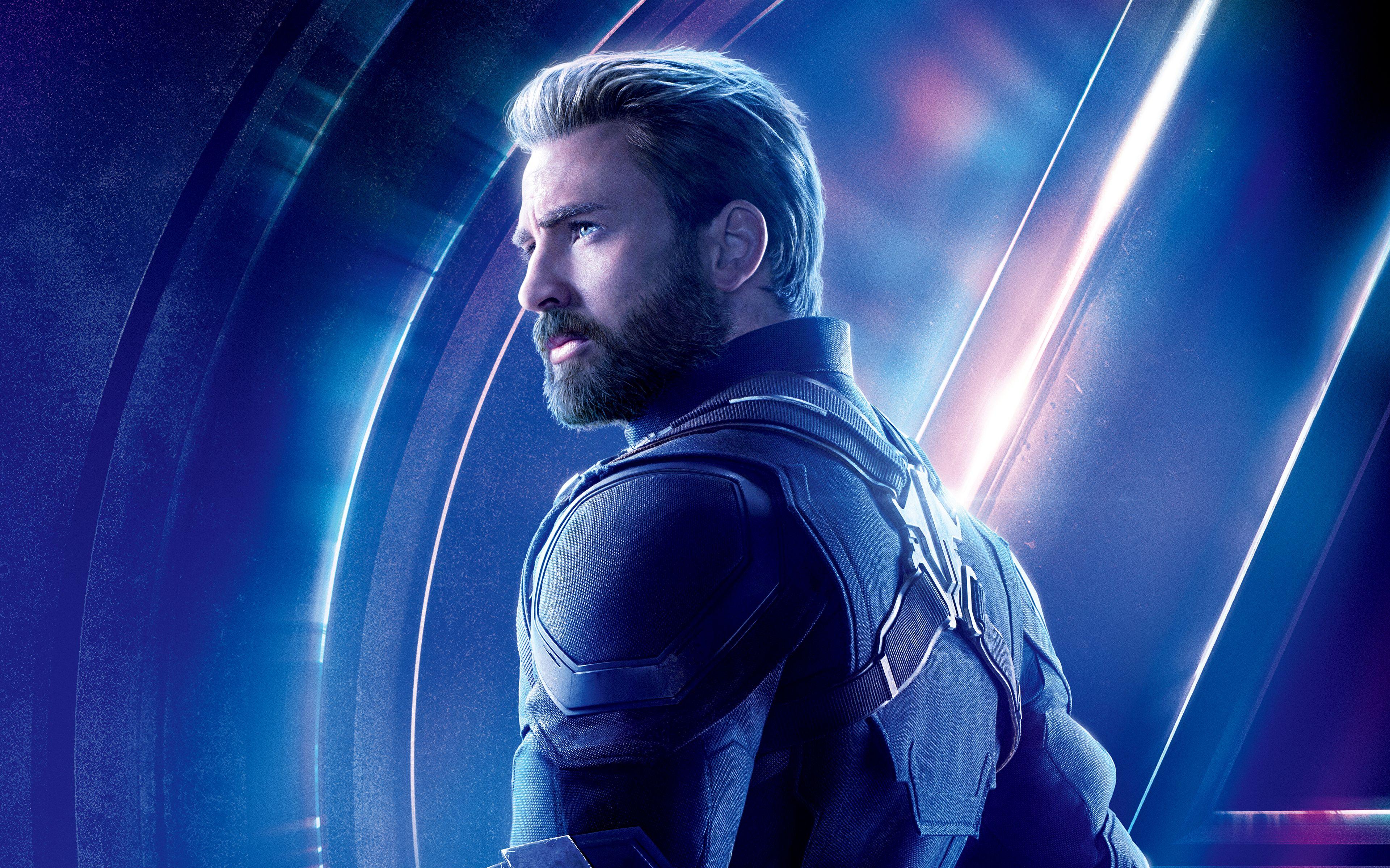3840x2400 Chris Evans as Captain. Wallpaper