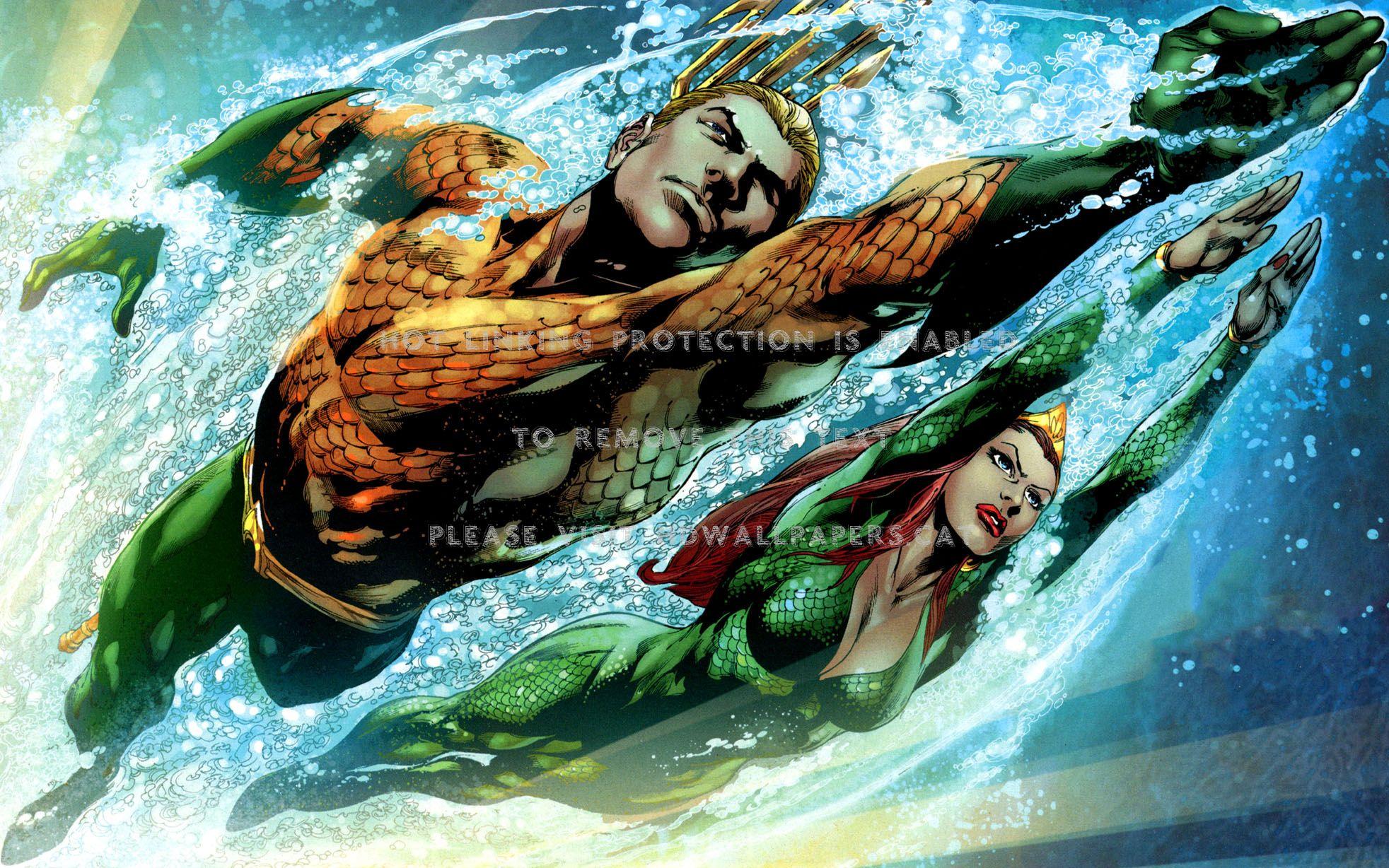 1964x1228 aquaman and mera arthur curry comics dc