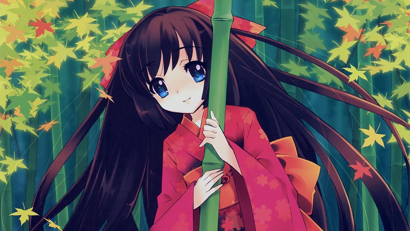 1366x768 Cute Anime Girl Wallpaper Laptop Wallpaper HD