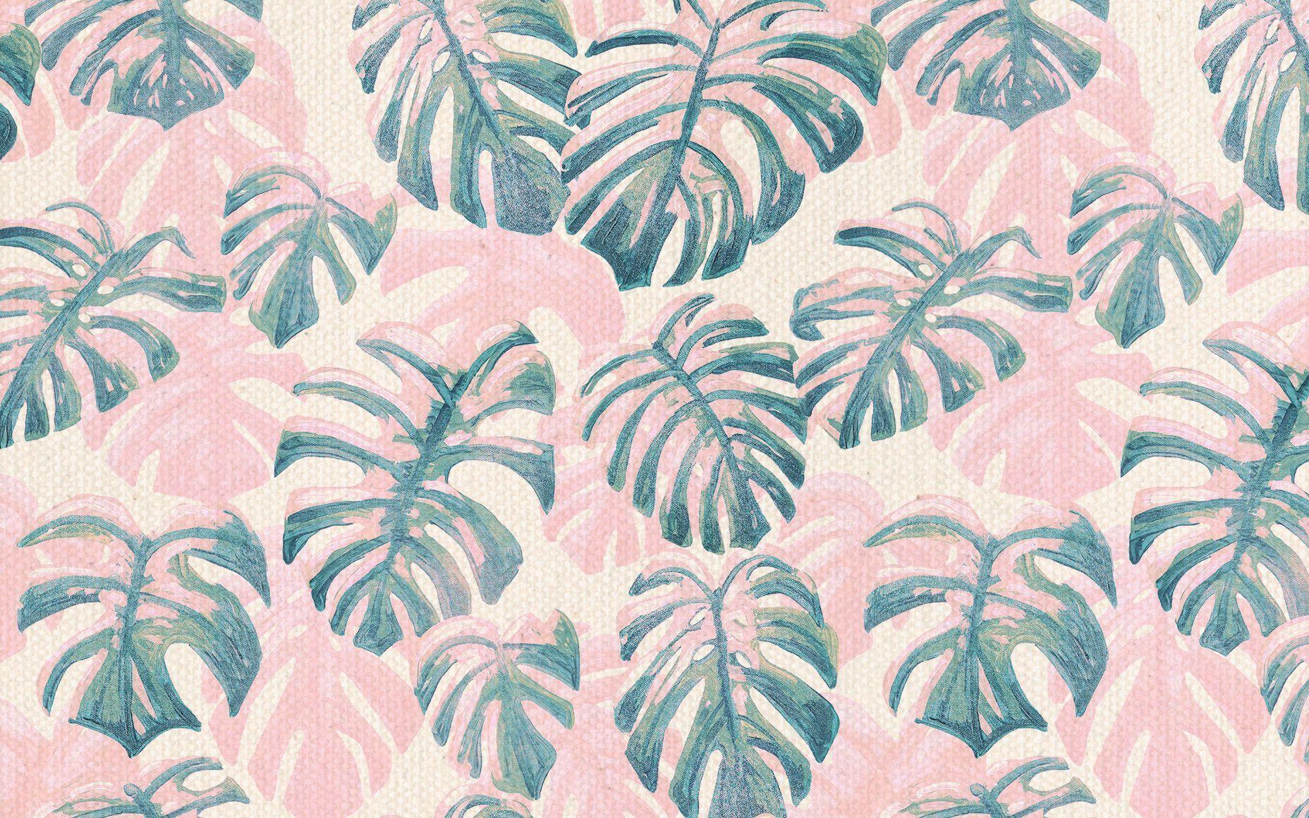 1856x1161 Aesthetic Laptop Daun Wallpaper