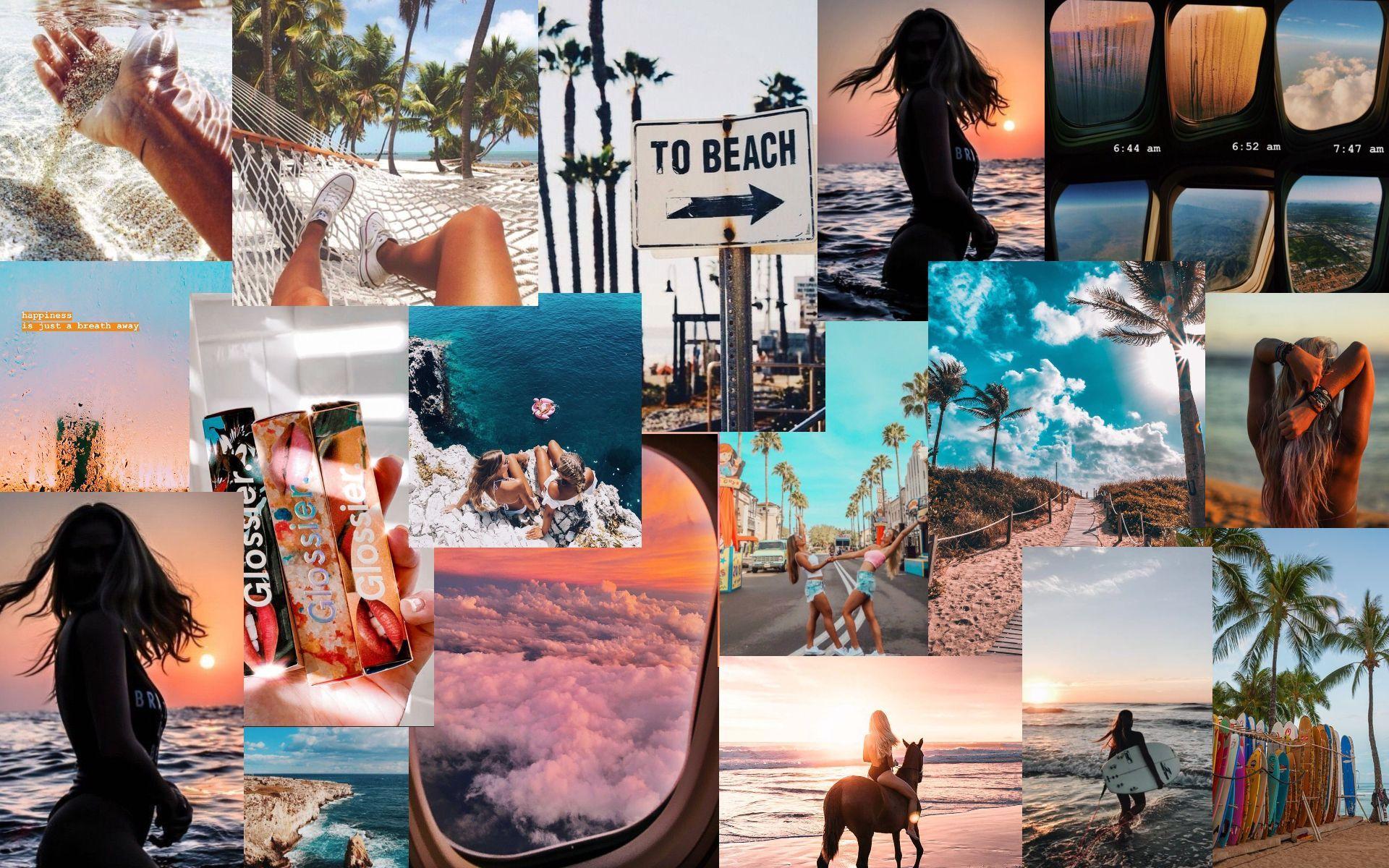 Collage Aesthetic Summer Laptop Wallpapers - Top Free Collage Aesthetic