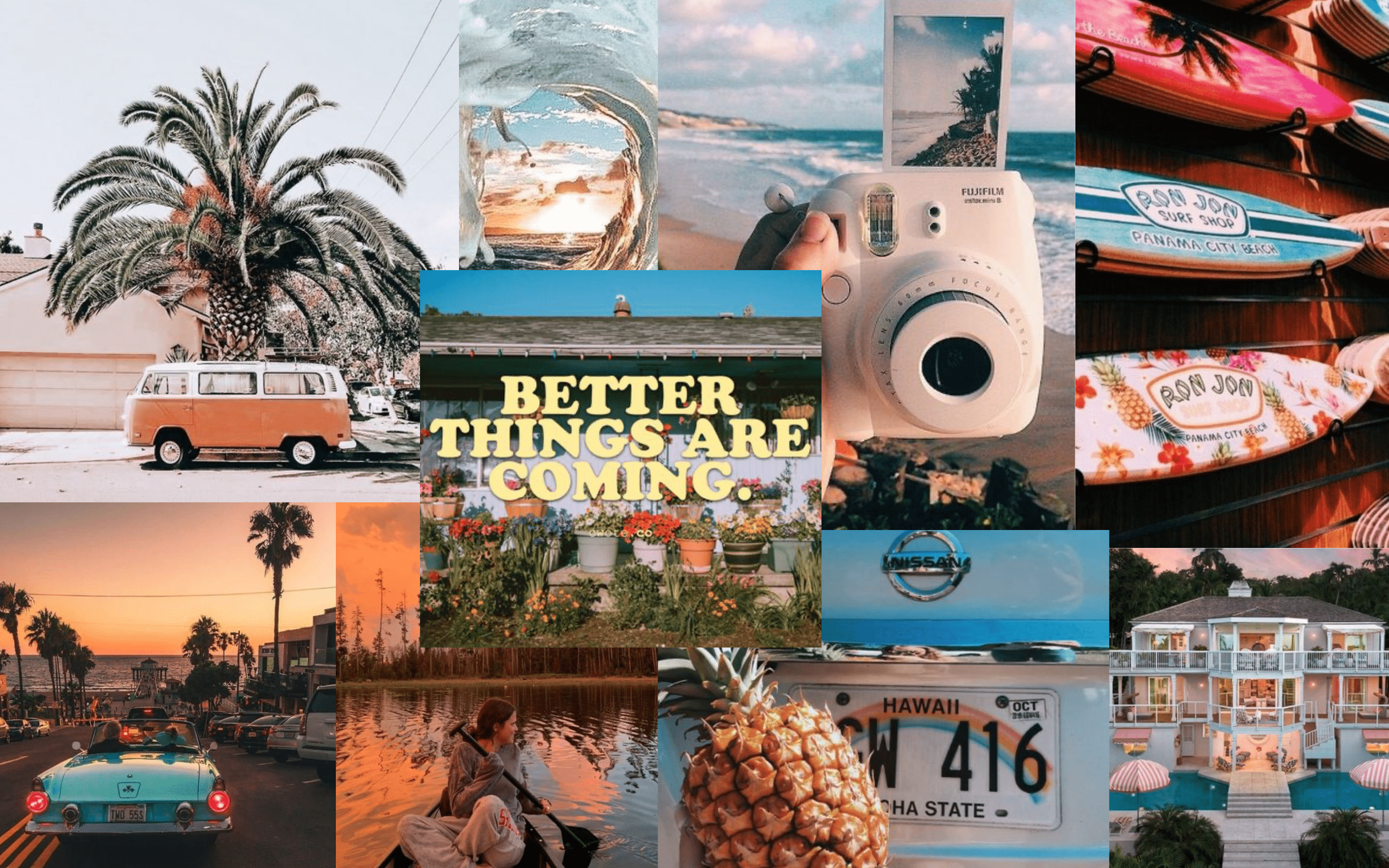 Collage Aesthetic Summer Laptop Wallpapers - Top Free Collage Aesthetic