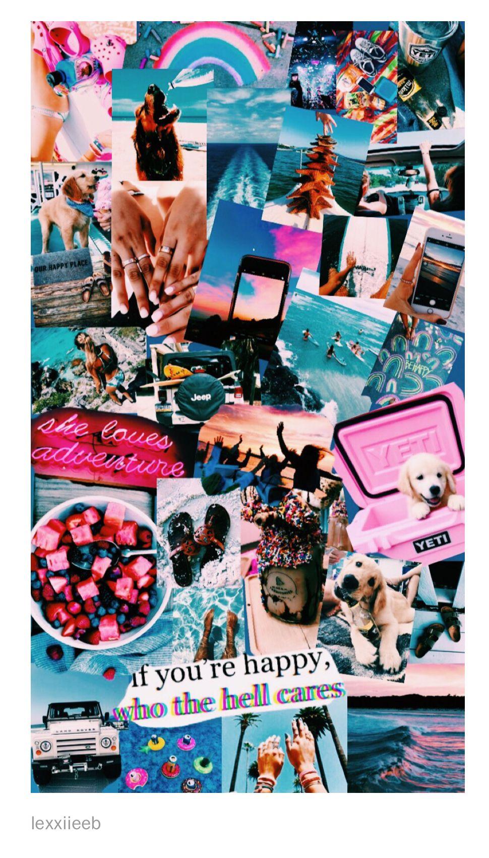 970x1701 Summer Vibes Aesthetic Collage Wallpaper Laptop