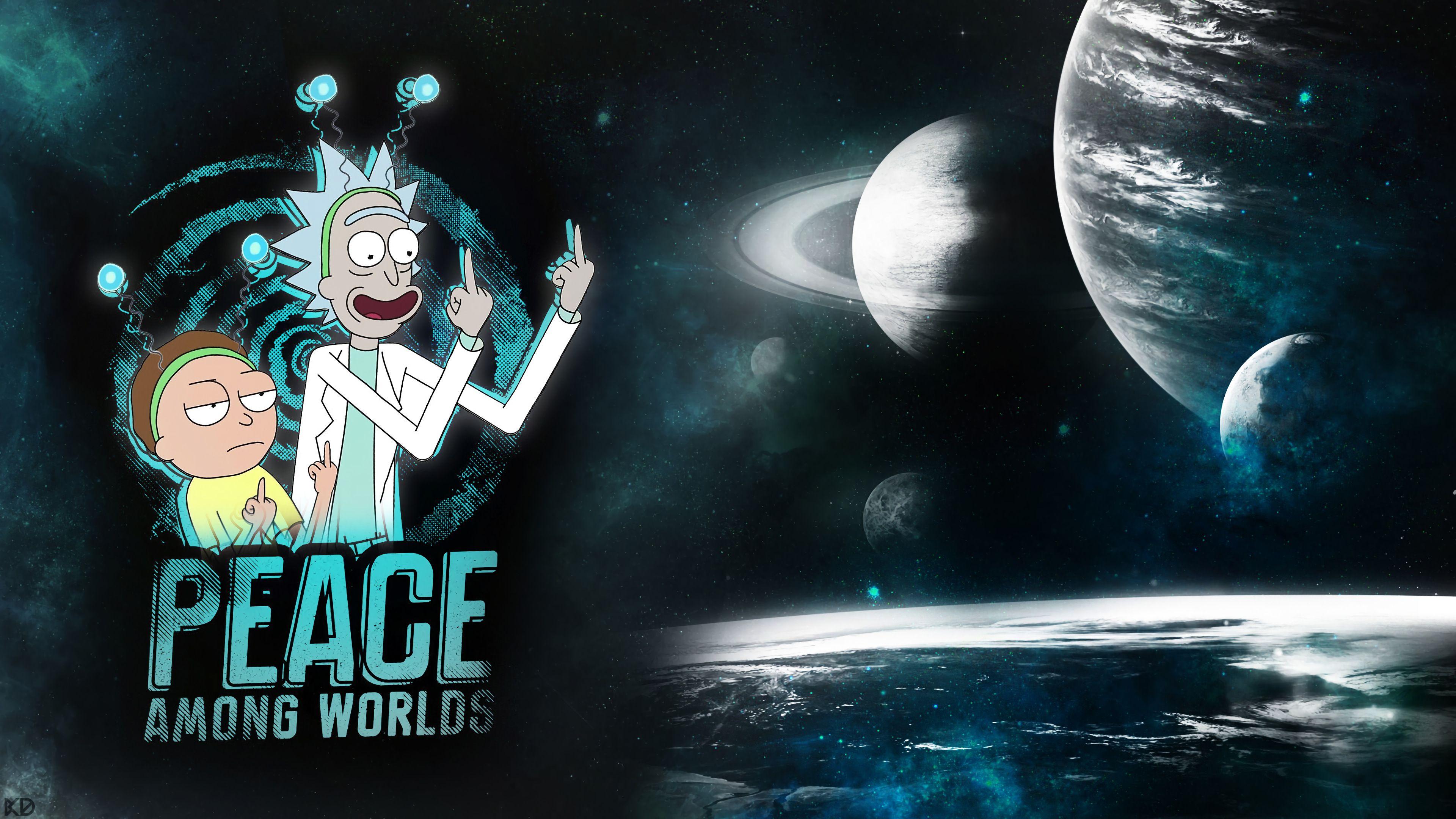 3840x2160 Rick and Morty Peace Among Worlds Wallpaper 4k Ultra HD
