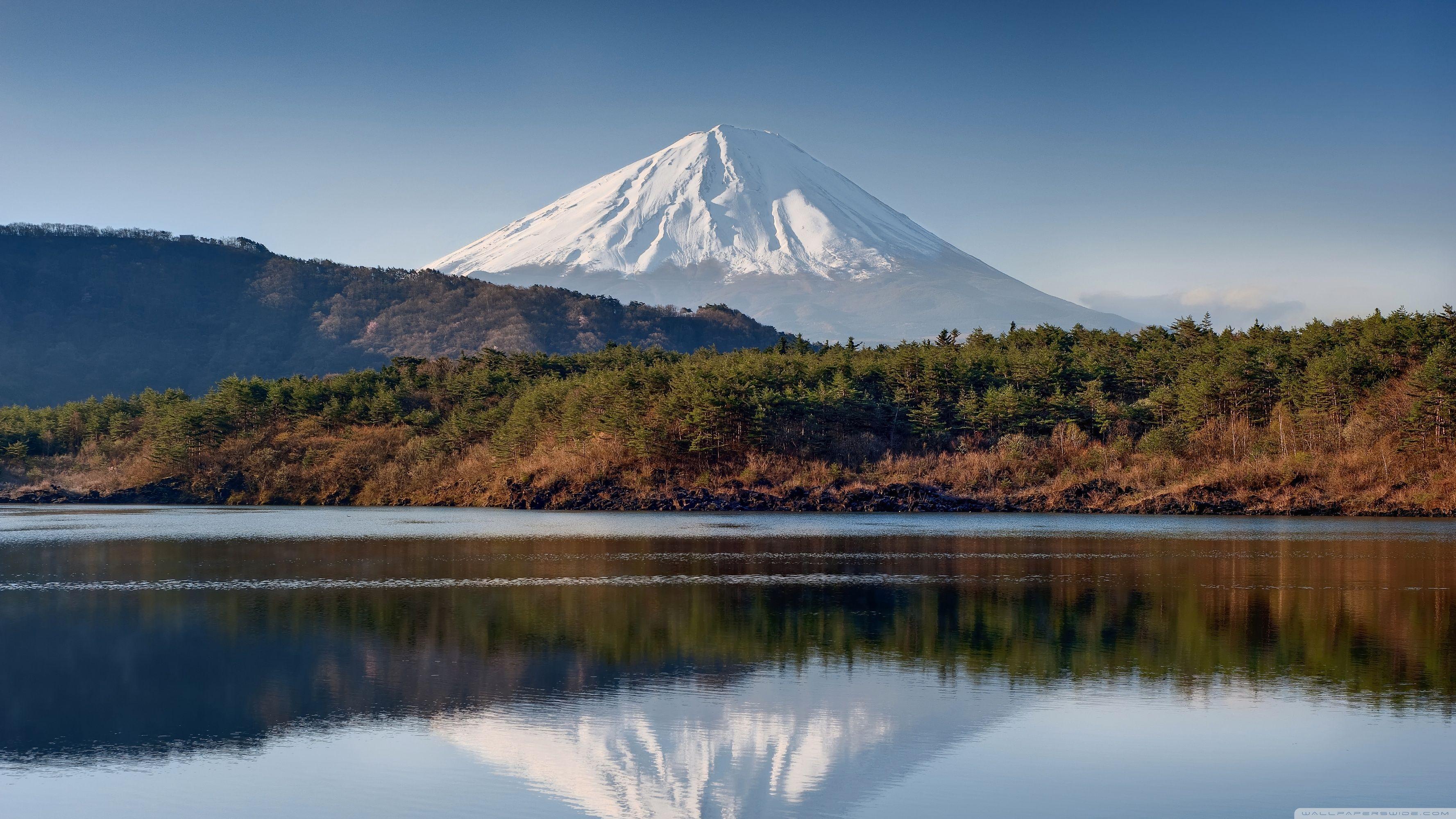3554x1999 Mount Fuji Reflection ❤ 4K HD Desktop Wallpaper for 4K Ultra HD TV